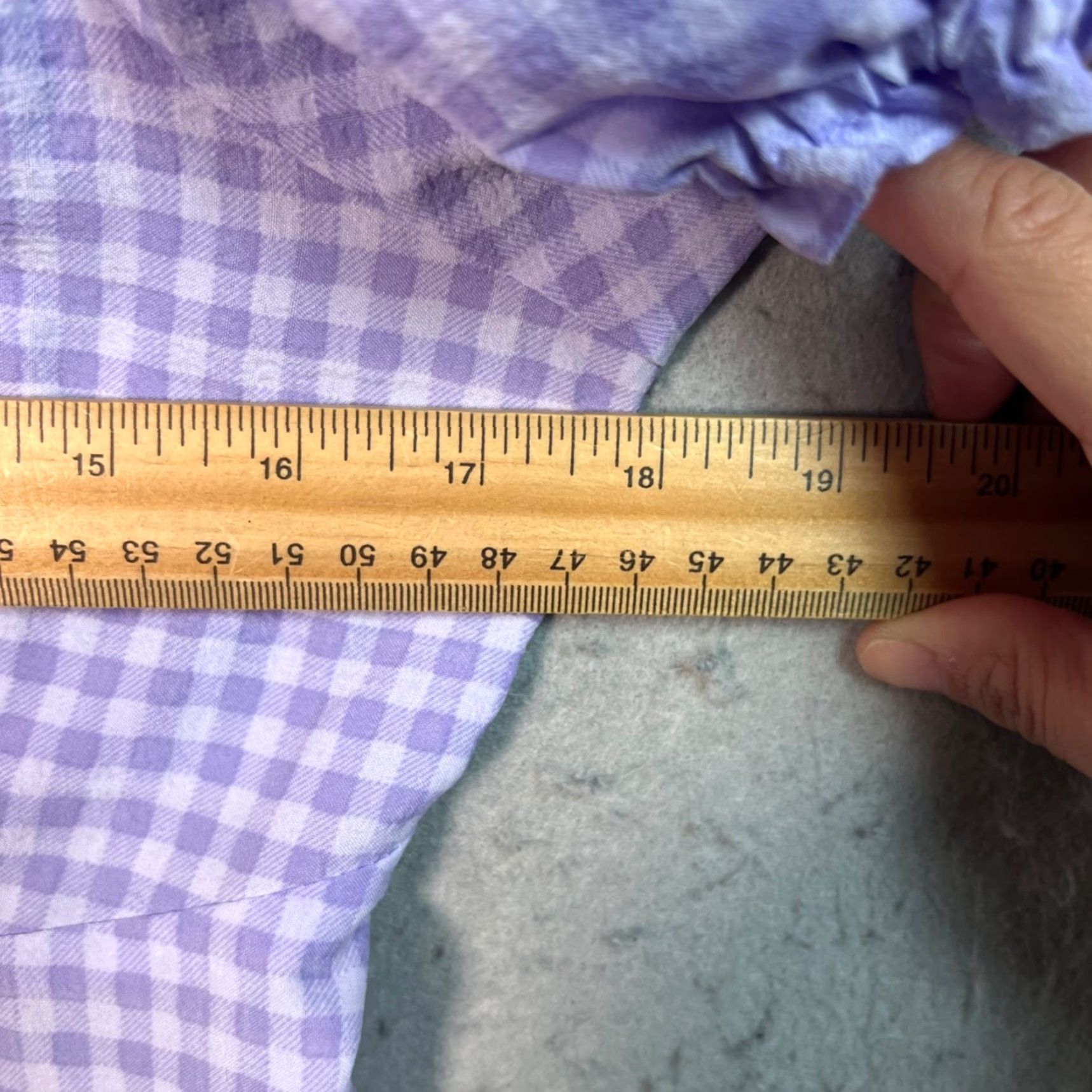 H&M VINTAGE H&M Devided Womens Purple Gingham Puff Sleeve Mini Dress W/ Button Front M Size M / US 6-8 / IT 42-44 - 5 Thumbnail