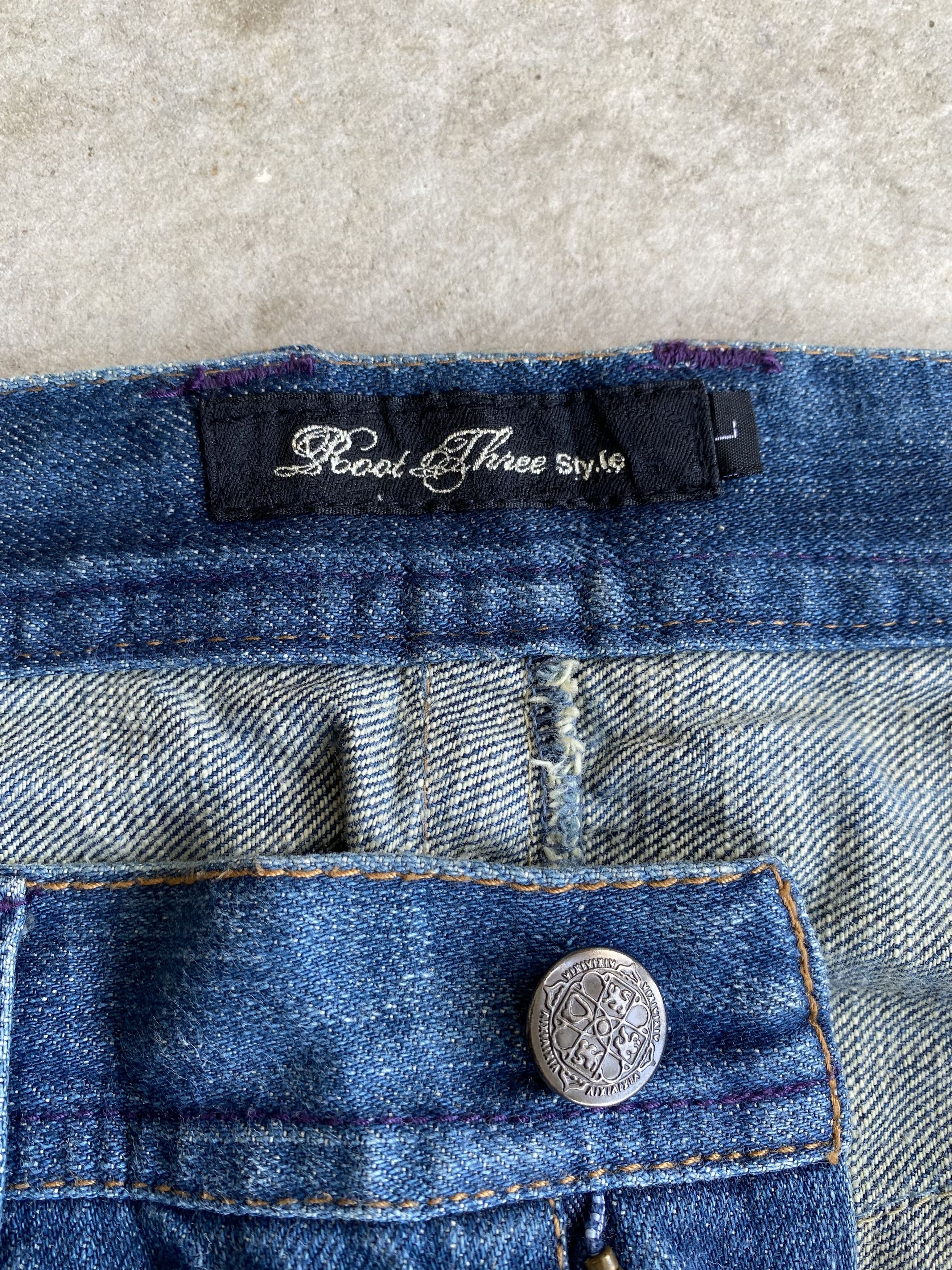 If Six Was Nine Root Three Flare Distressed Ripped Bootcut Jeans Size US 32 / EU 48 - 12 Thumbnail