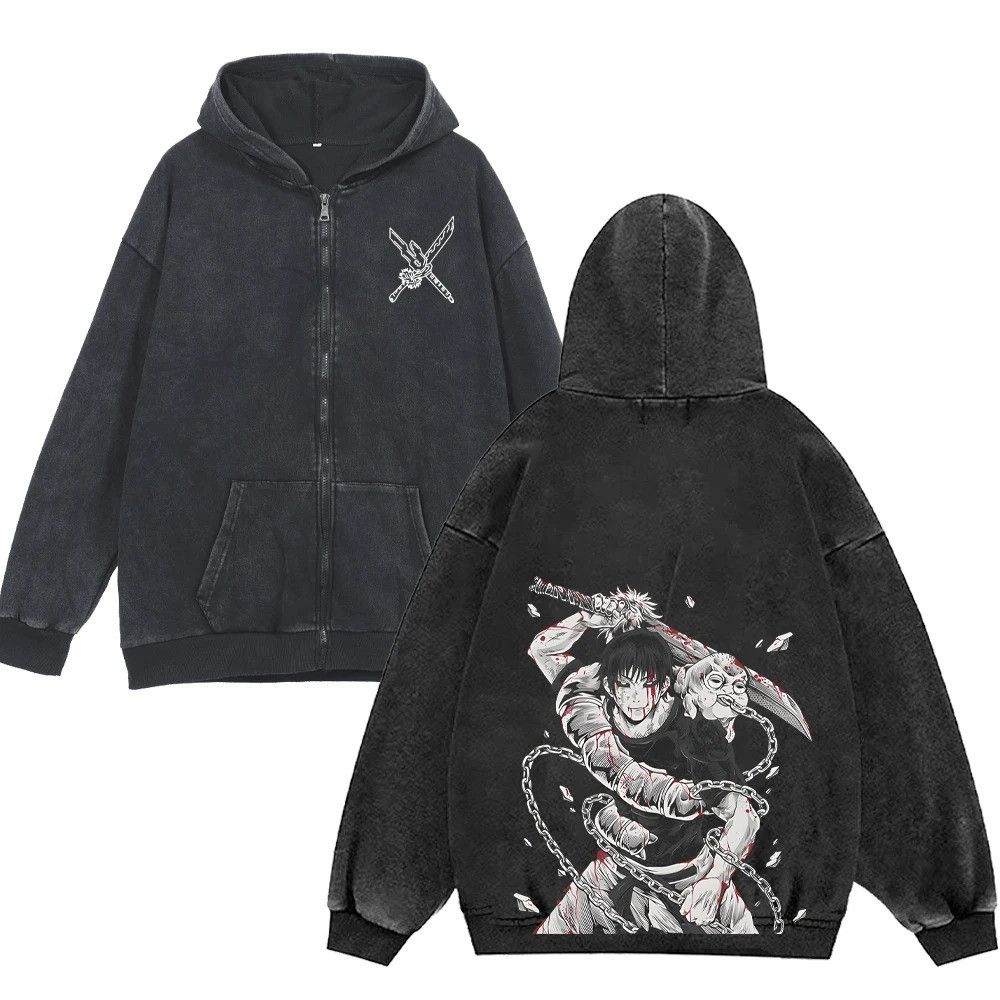 Japanese Brand × Streetwear × Vintage Gothic Y2K Jujutsu Kaisen Anime ...