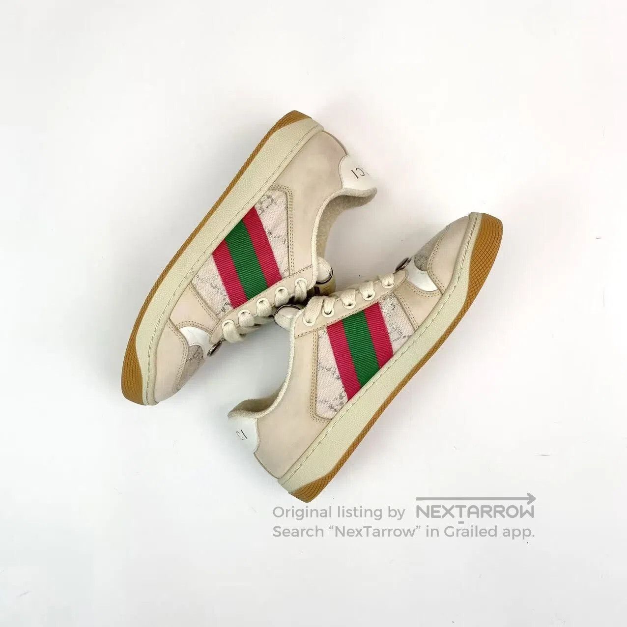 Gucci Guicci White-tailed dirty shoes| Size US 5 / IT 35 - 4 Thumbnail