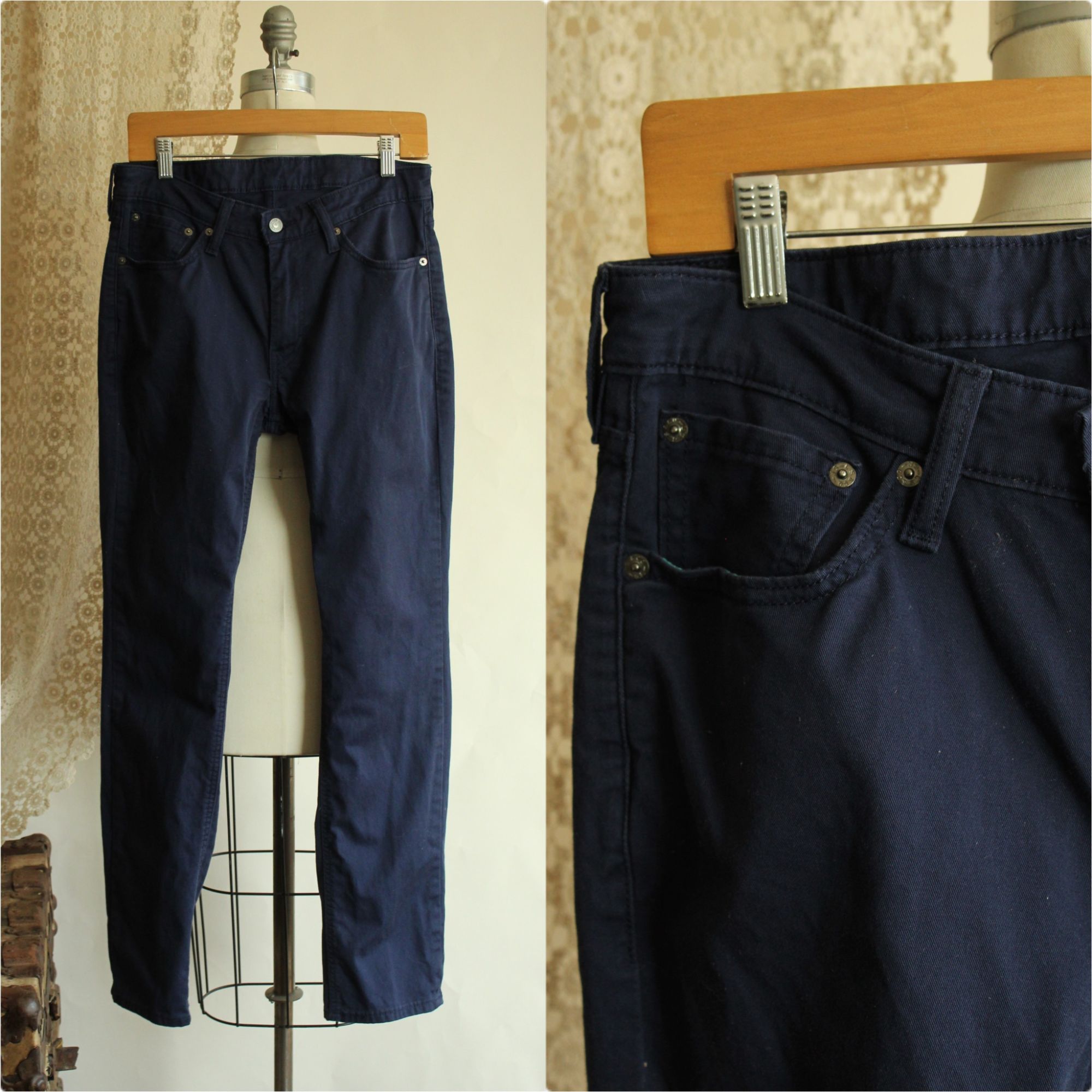 Levi's Levis Mens 511 Jeans, Navy Blue, 32W 32L, Slim Size US 32 / EU 48 - 1 Thumbnail