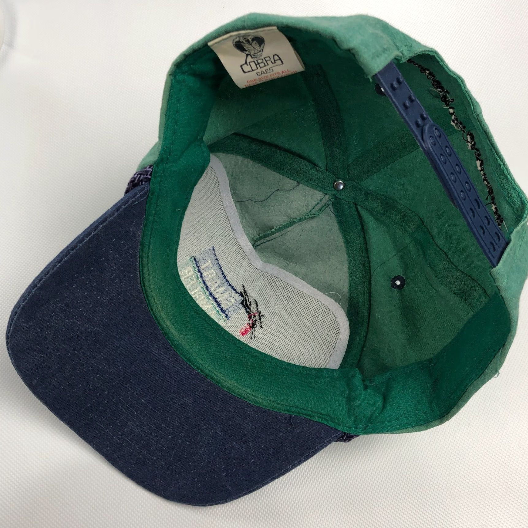 Doublet VINTAGE Cobra Snapback Hat Men One Size Green Rope Double Snap Adjustable 90s Classic Fishing Camouflage Size ONE SIZE - 7 Thumbnail