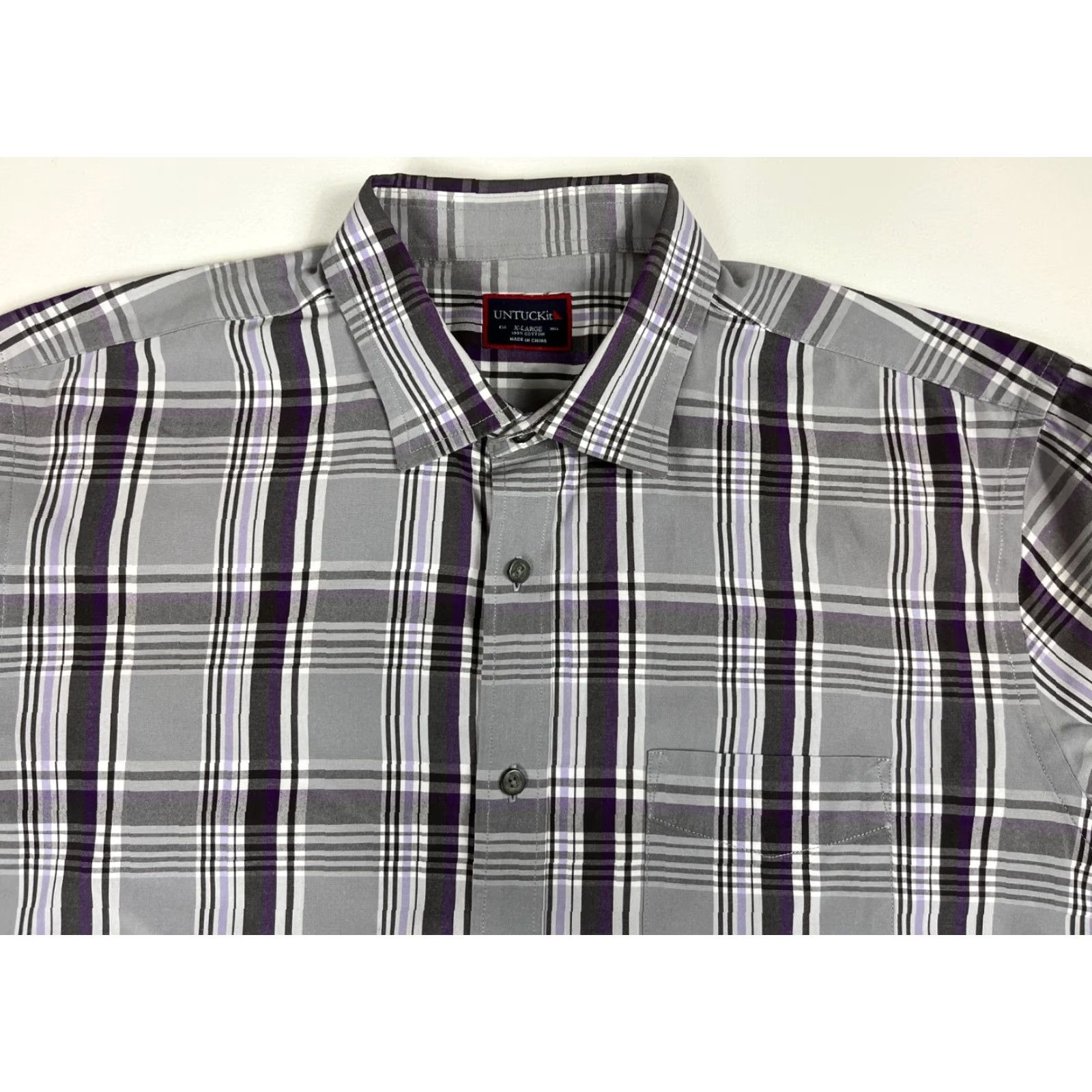 UNTUCKit UNTUCKit Button-Up Shirt Plaid XL Mens Size US XL / EU 56 / 4 - 4 Thumbnail