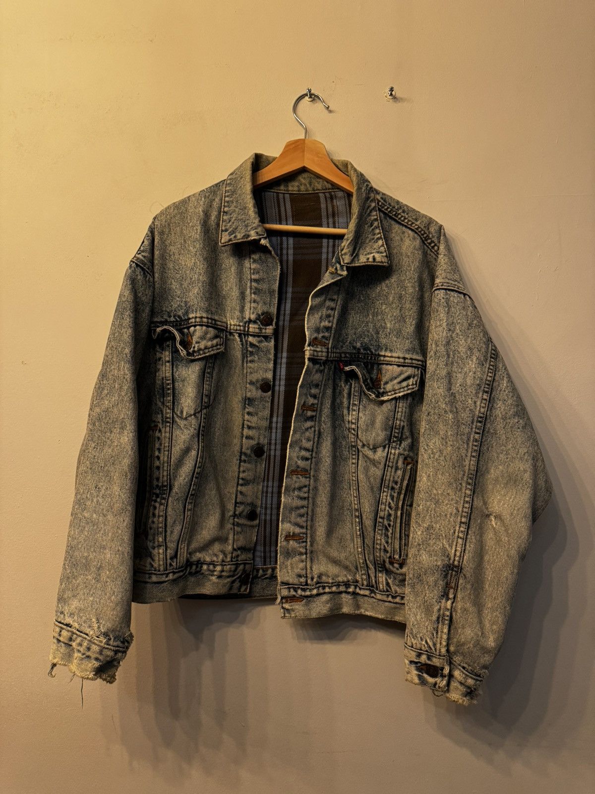 Levi's × Levi's Vintage Clothing × Vintage Vintage Flannel Lined Levi’s Denim Jacket Size US L / EU 52-54 / 3 - 1 Thumbnail