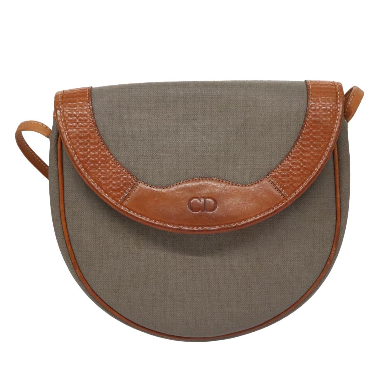 Dior Grey Leather Shoulder Bag (Pre-Owned) Size ONE SIZE - 1 Thumbnail