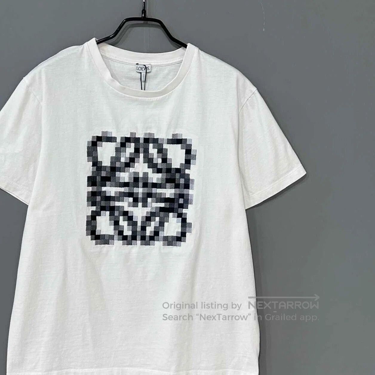 Loewe LOEWE White Mosaic Embroidered T-shirt. Size US L / EU 52-54 / 3 - 2 Thumbnail