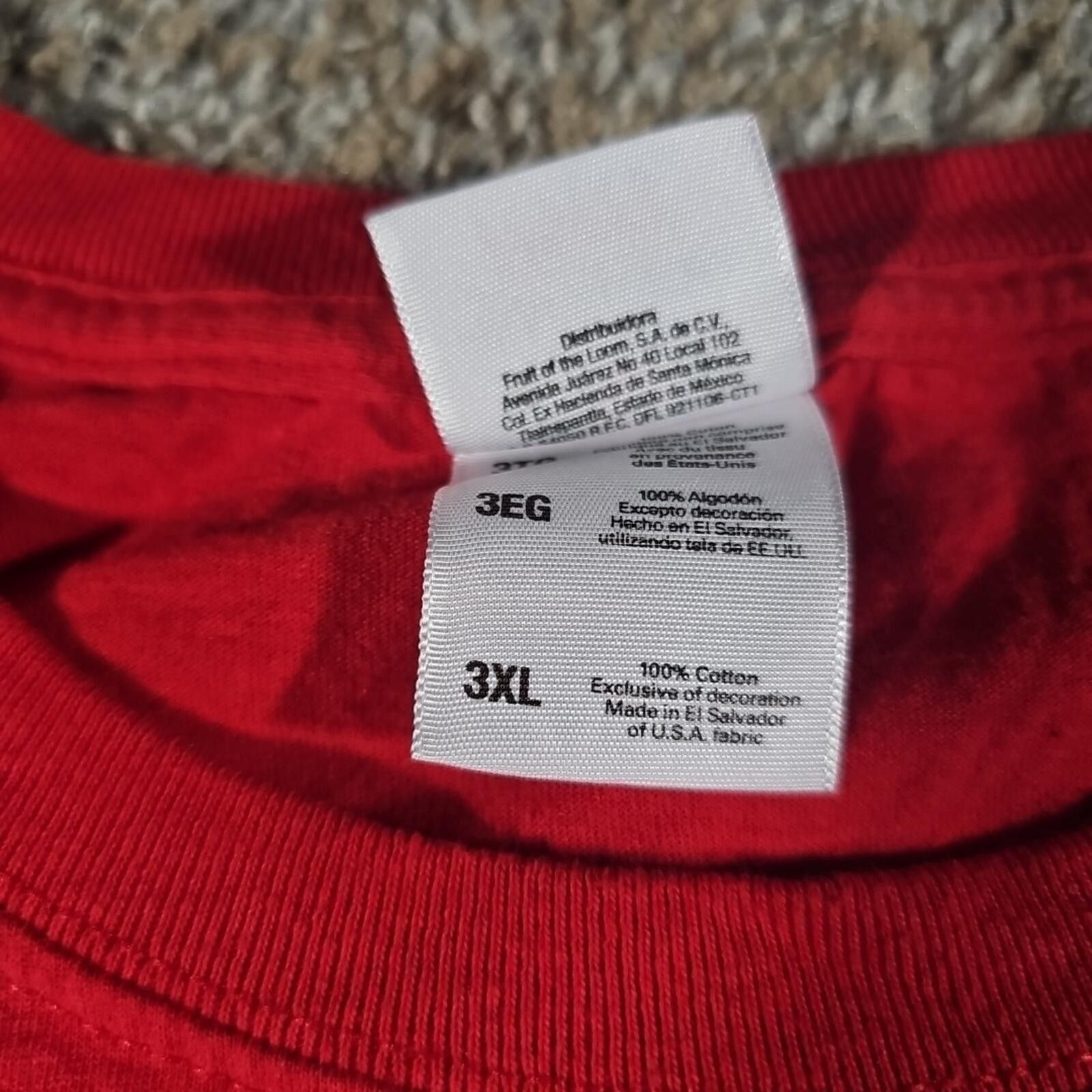 Fruit Of The Loom Go Big Red Riled Up NU Nebraska Cornhuskers Shirt 3XL Size US XXL / EU 58 / 5 - 4 Thumbnail