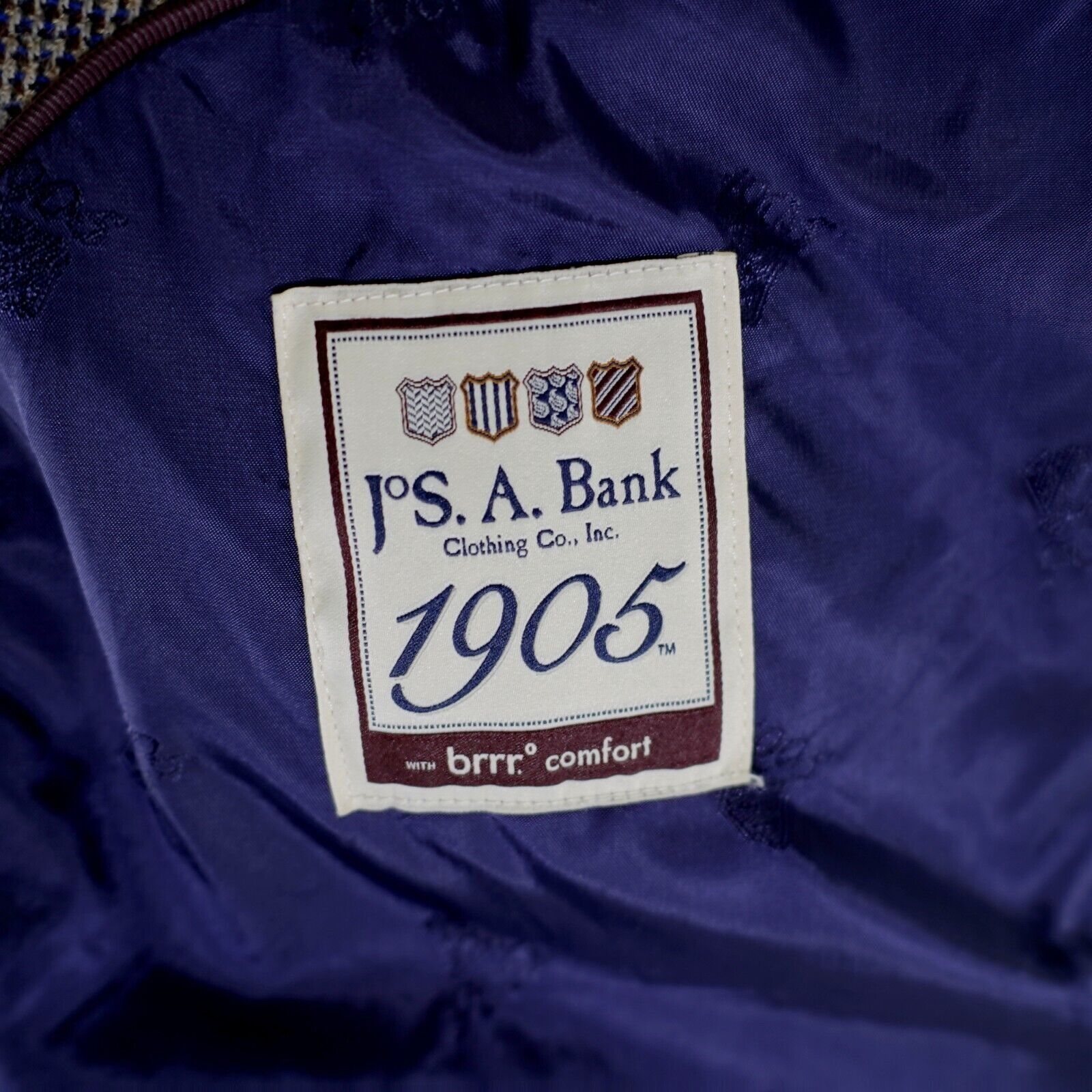 Jos. A. Bank Jos A Bank 1905 Soft Tweed Wool Glen Plaid 44R / Slim 46R Gr Size 44R - 9 Thumbnail