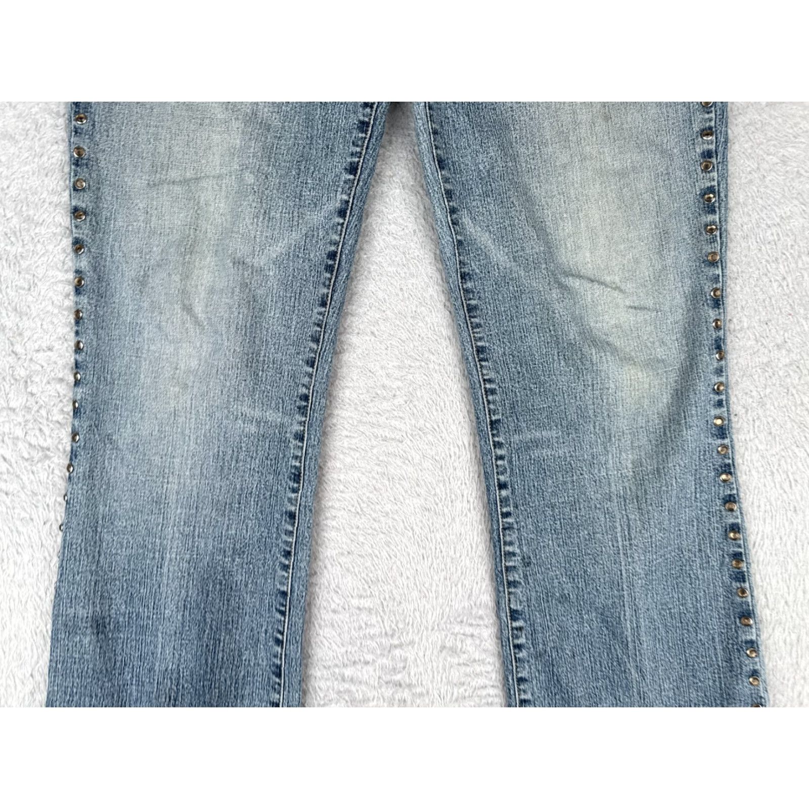 Vintage Kikit Jeans Womens 8 Blue Denim Bootcut Mid Rise Cotton Blend 28x31 Jeans Bootcut Womens 8 Blue Denim Distressed Stretch Size 30" / US 8 / IT 44 - 3 Thumbnail