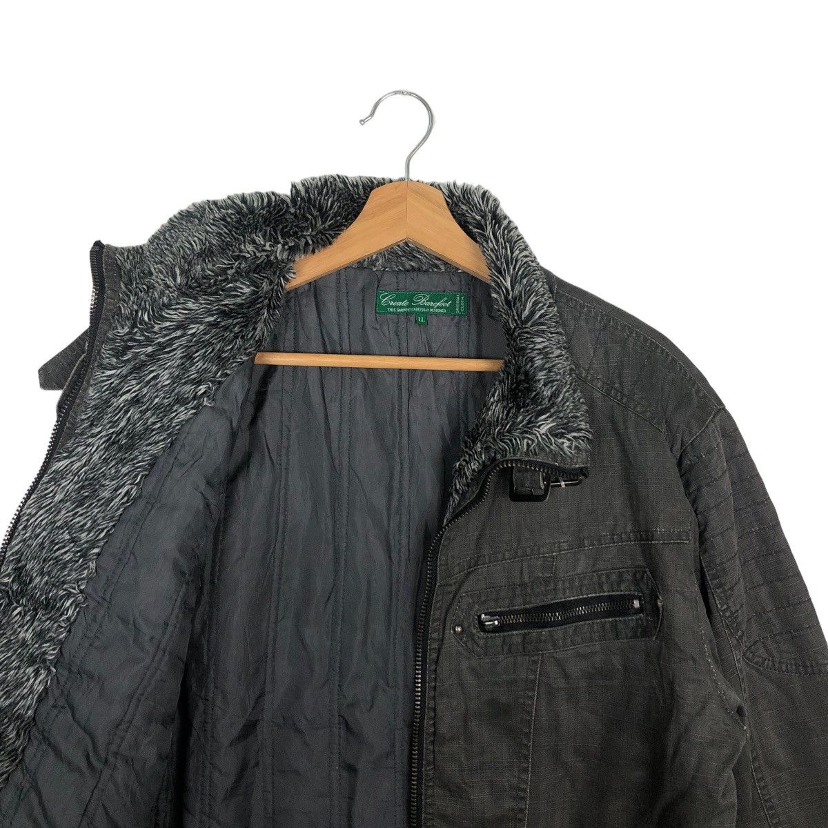 Japanese Brand 🔥RARE BIKER JACKET CREATE BAREFOOT JACKET BONDAGE DESIGN Size US L / EU 52-54 / 3 - 9 Thumbnail