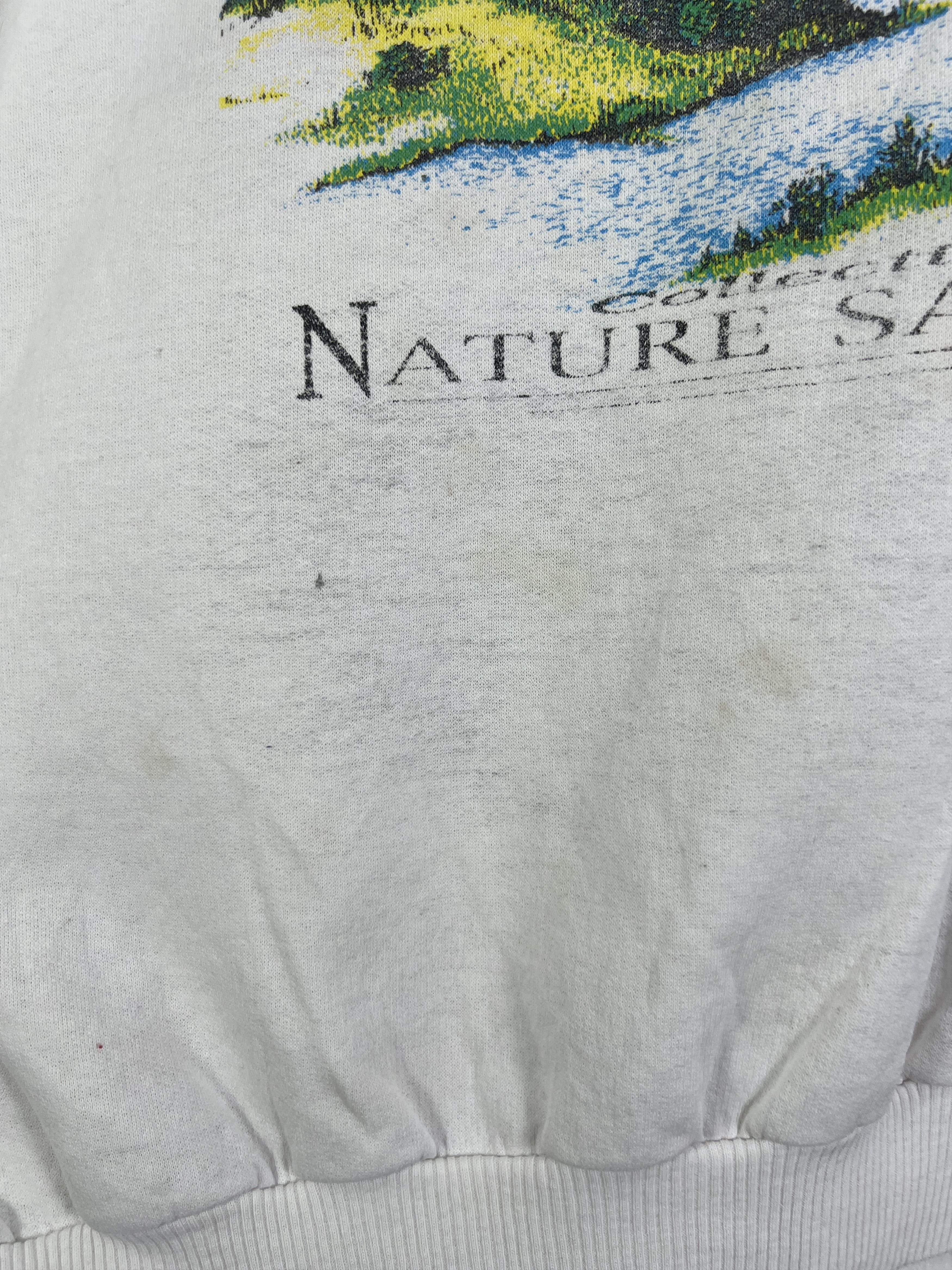 Vintage No.4546 Vintage 90s Nature Sauvage Art Sweatshirt (L) Size US L / EU 52-54 / 3 - 6 Thumbnail