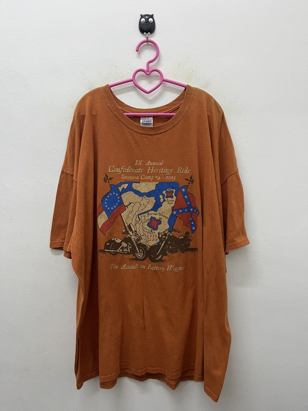 Vintage Rare CONFEDERATE HERITAGE RIDE Harley Davidson Rider Tee Size US XXL / EU 58 / 5 - 1 Thumbnail