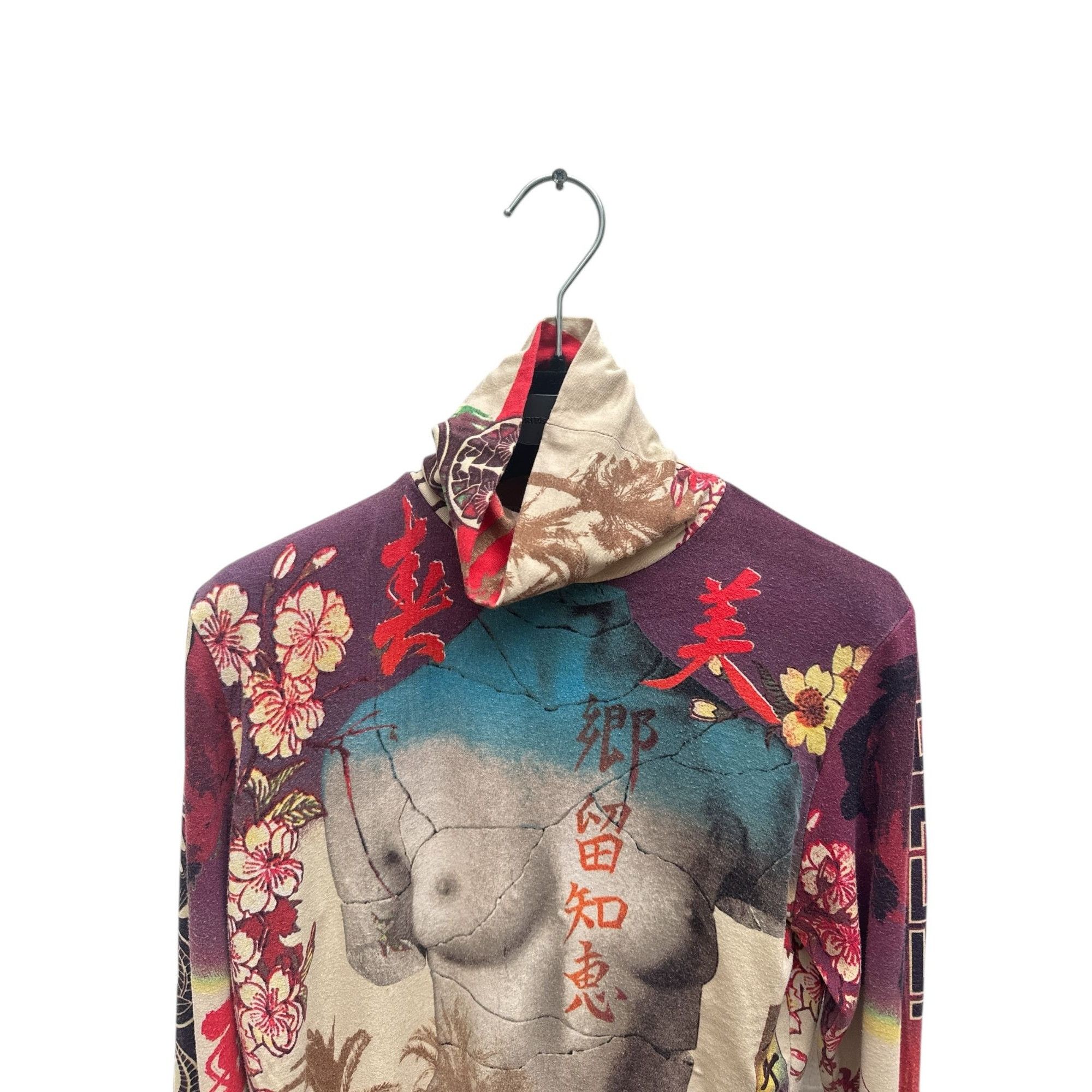 Jean Paul Gaultier 1999 “Venus de Milo Japan”Turtleneck Top Size S / US 4 / IT 40 - 3 Thumbnail