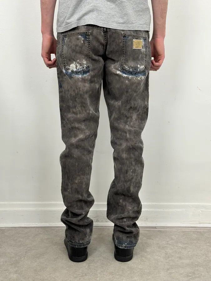 Dolce & Gabbana 2010s Dolce & Gabbana Grey Smoked Hybrid Denim Jeans Size US 32 / EU 48 - 4 Thumbnail