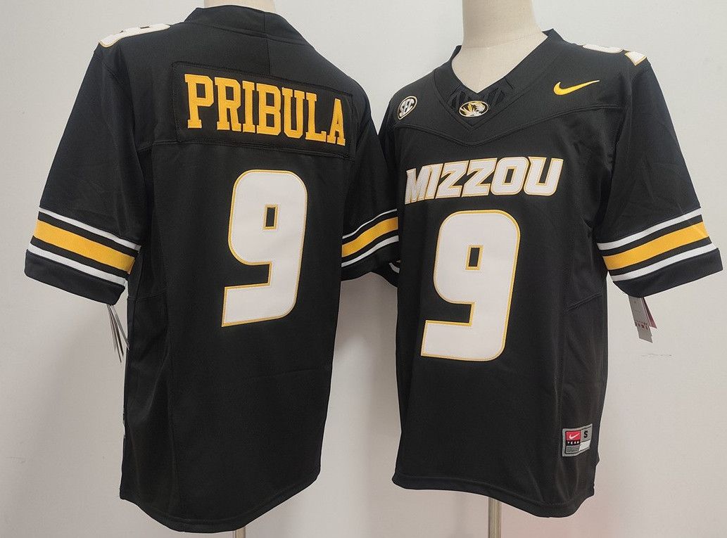 Other Men's NCAA Missouri Tigers 9 Beau Pribula Black Jersey Size US S / EU 44-46 / 1 - 3 Thumbnail