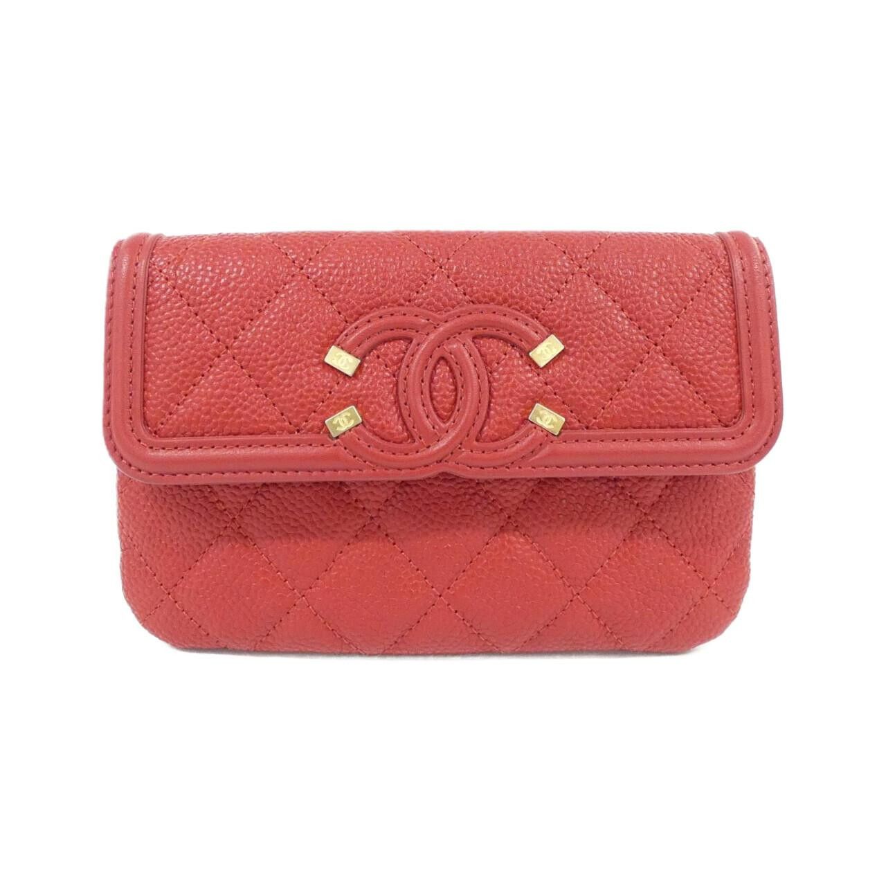 Chanel Chanel Chanel Grained Calfskin Pouch Leather Other DUTY FREE for USA Size ONE SIZE - 1 Thumbnail