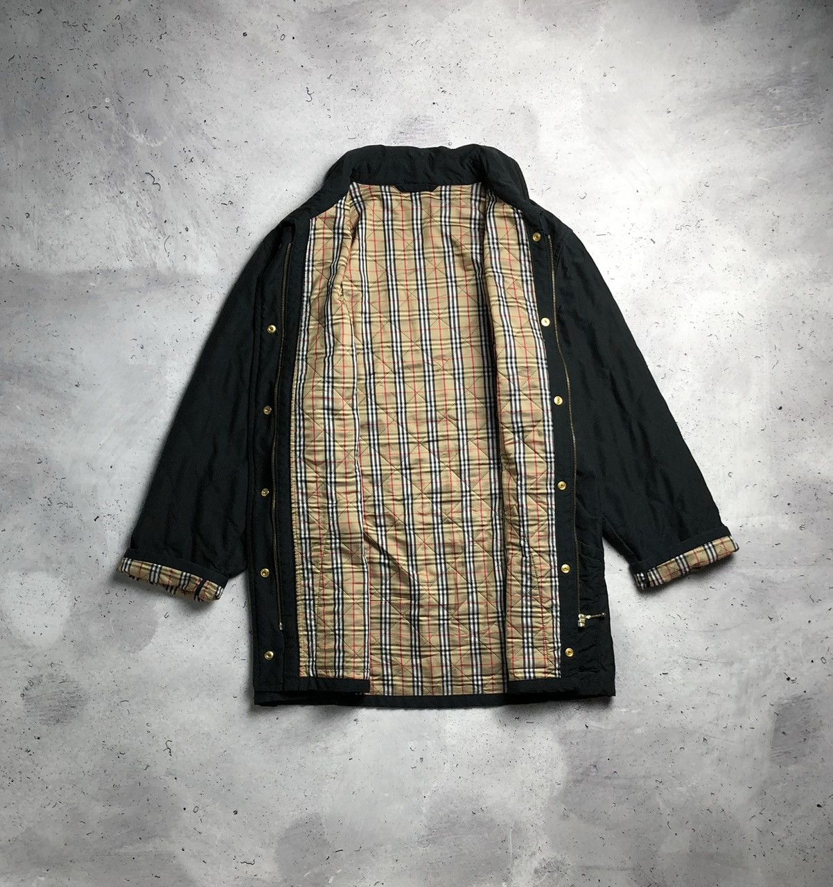 Burberry × Vintage Vintage Burberry Nova Check Qualited Coat Jacket Size US L / EU 52-54 / 3 - 8 Thumbnail