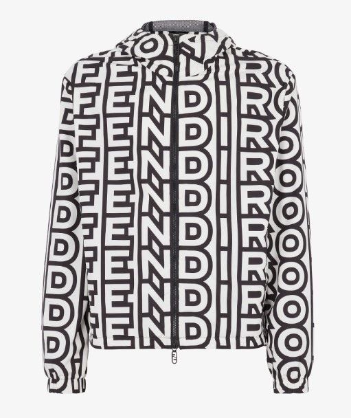 Fendi o1w1db10724 Cagoule in Black/White Size US L / EU 52-54 / 3 - 1 Thumbnail