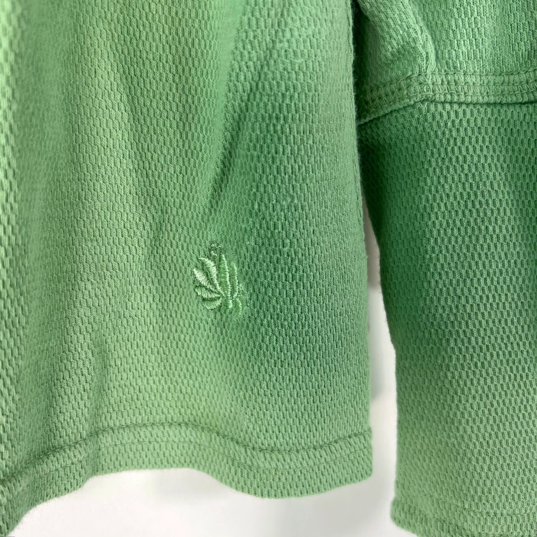 Vintage Green Source Womens Green Long Sleeves 1/4 Zip Pullover Cotton Sweatshirt Size M Size M / US 6-8 / IT 42-44 - 4 Thumbnail