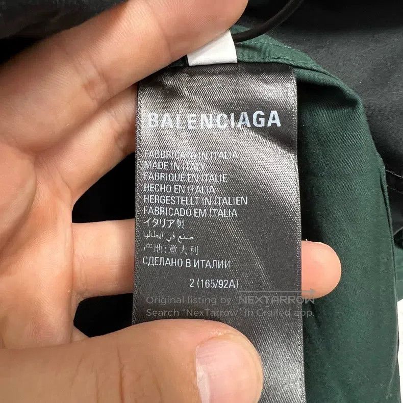Balenciaga Balenciaga Adidas Joint Model Black and Green Patchwork Bu Size US M / EU 48-50 / 2 - 6 Thumbnail