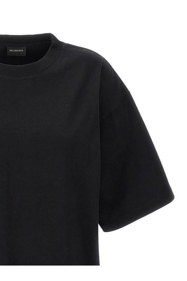 Balenciaga o1w1db10525 Handwritten T-Shirt Large Fit in Black Size US M / EU 48-50 / 2 - 3 Thumbnail