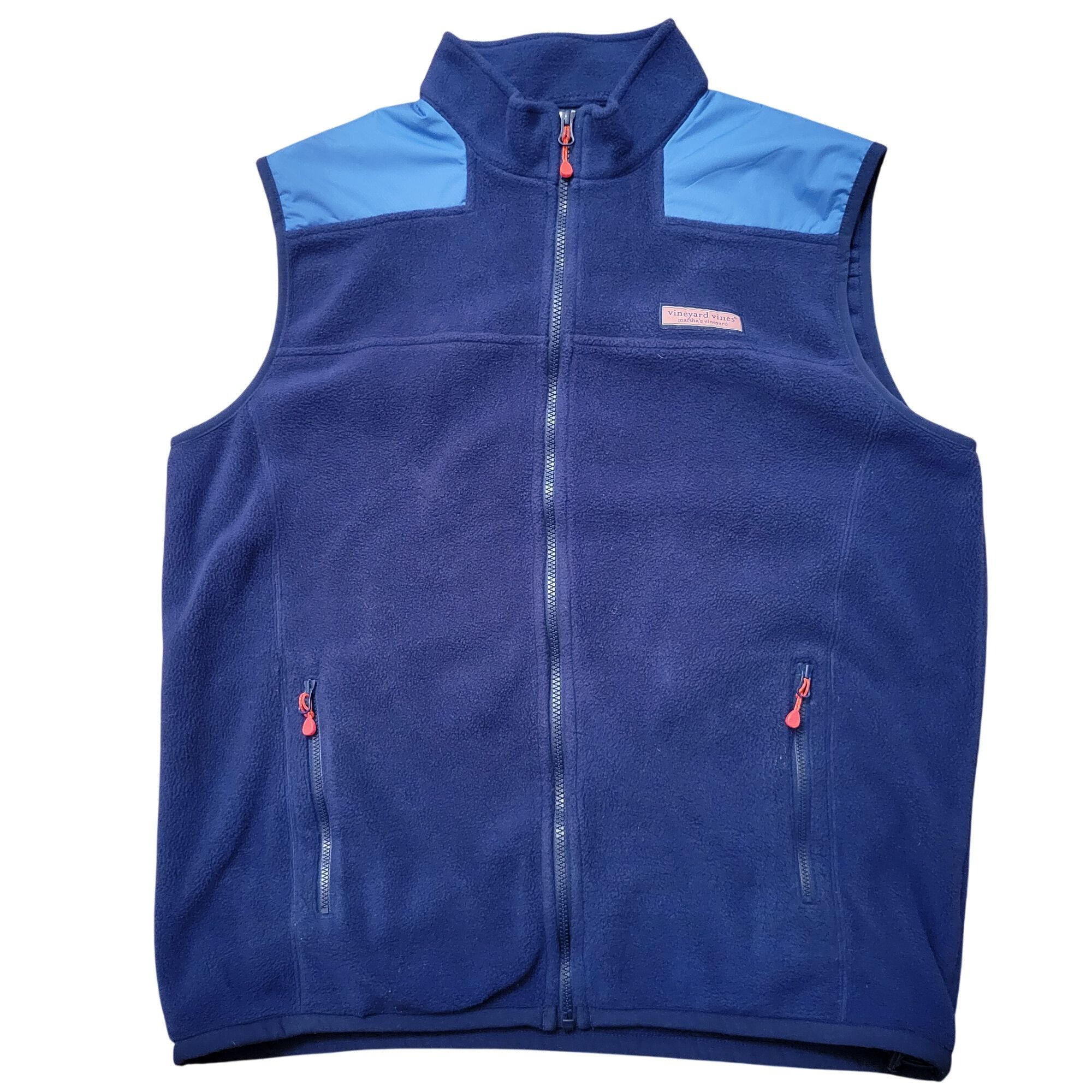 Vineyard Vines Vineyard Vines Fleece SHEP Vest Blue L Full Zip Sleeveless W Size US L / EU 52-54 / 3 - 2 Thumbnail
