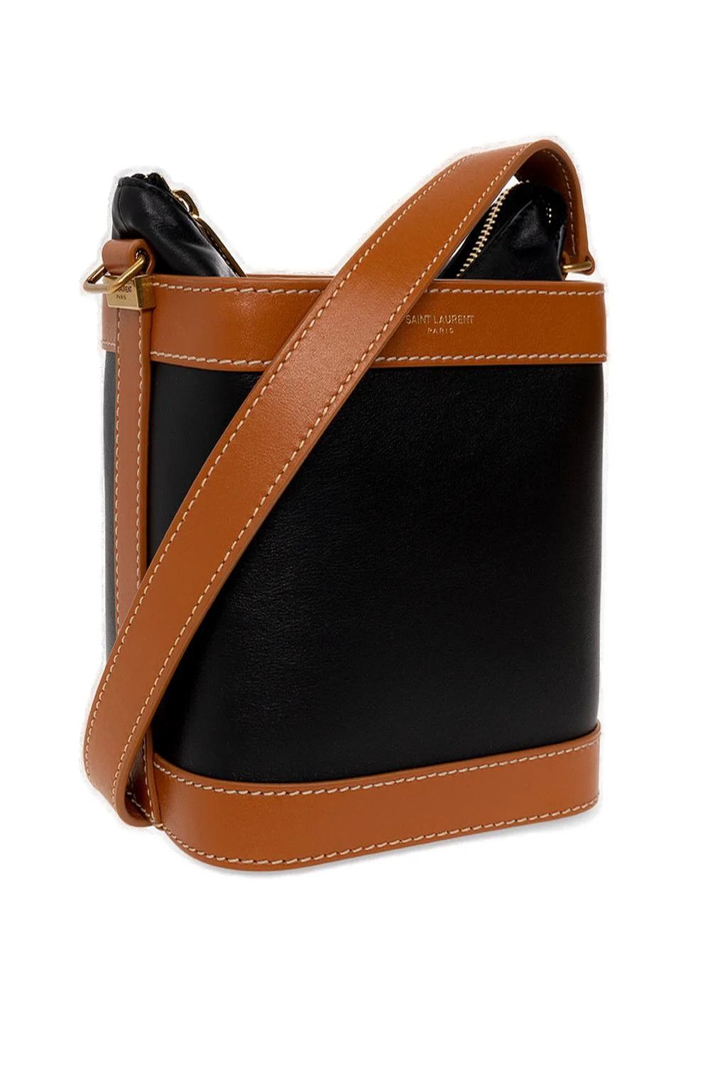 Saint Laurent Paris o1bcso1str1124 Size: OS/ Aphile Bucket Crossbody in Black Size ONE SIZE - 2 Thumbnail