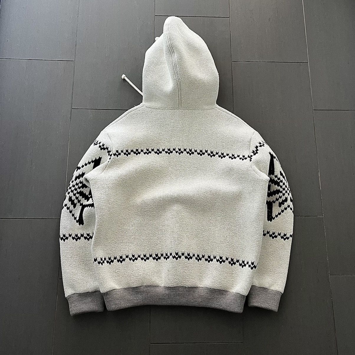 Maison Margiela SS18 Maison Margiela Nordic Knit Hoodie Size US XL / EU 56 / 4 - 5 Thumbnail