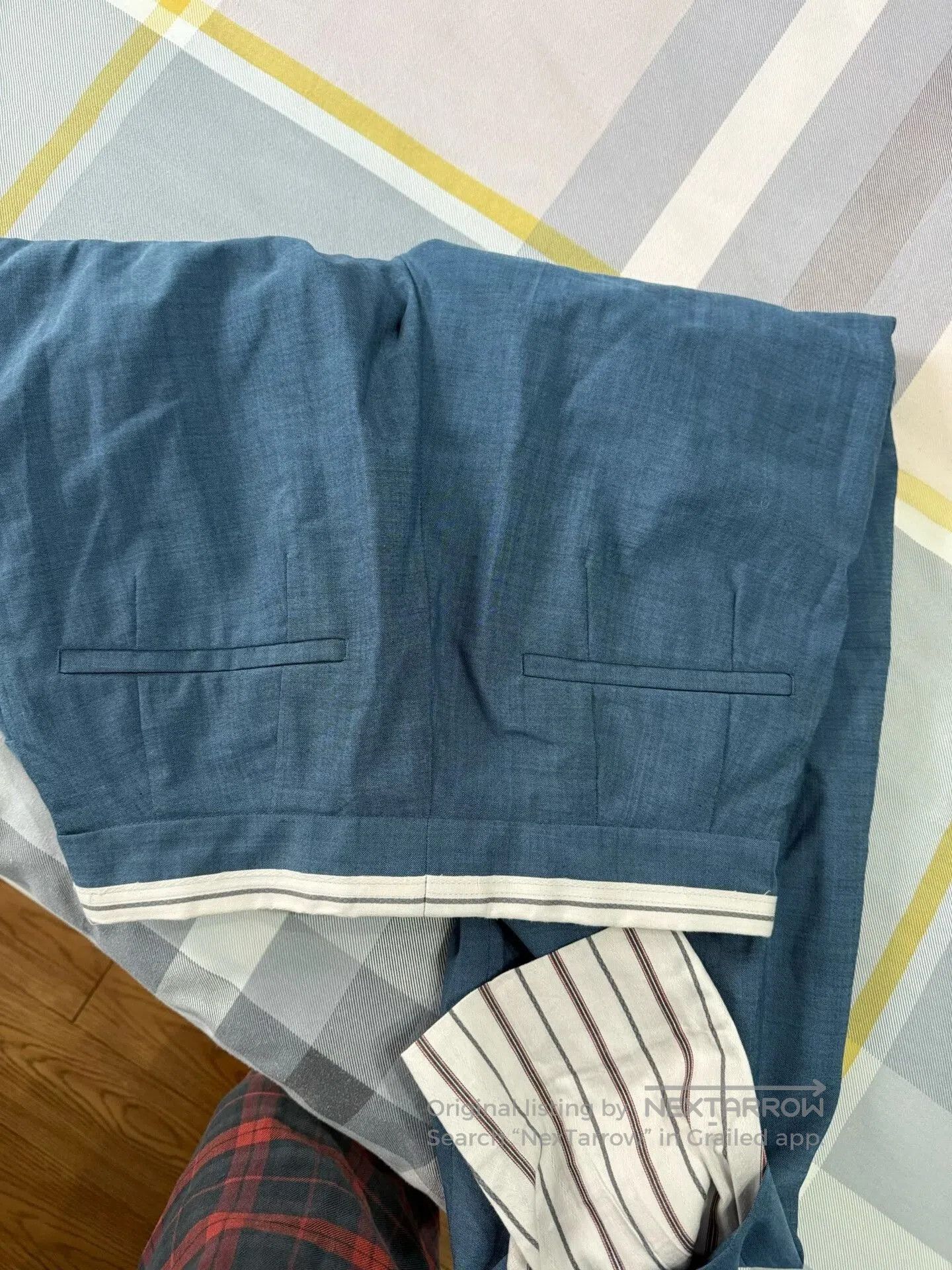Y's Y's Yamamoto Men's Trousers in Blue. Size US 28 / EU 44 - 3 Thumbnail