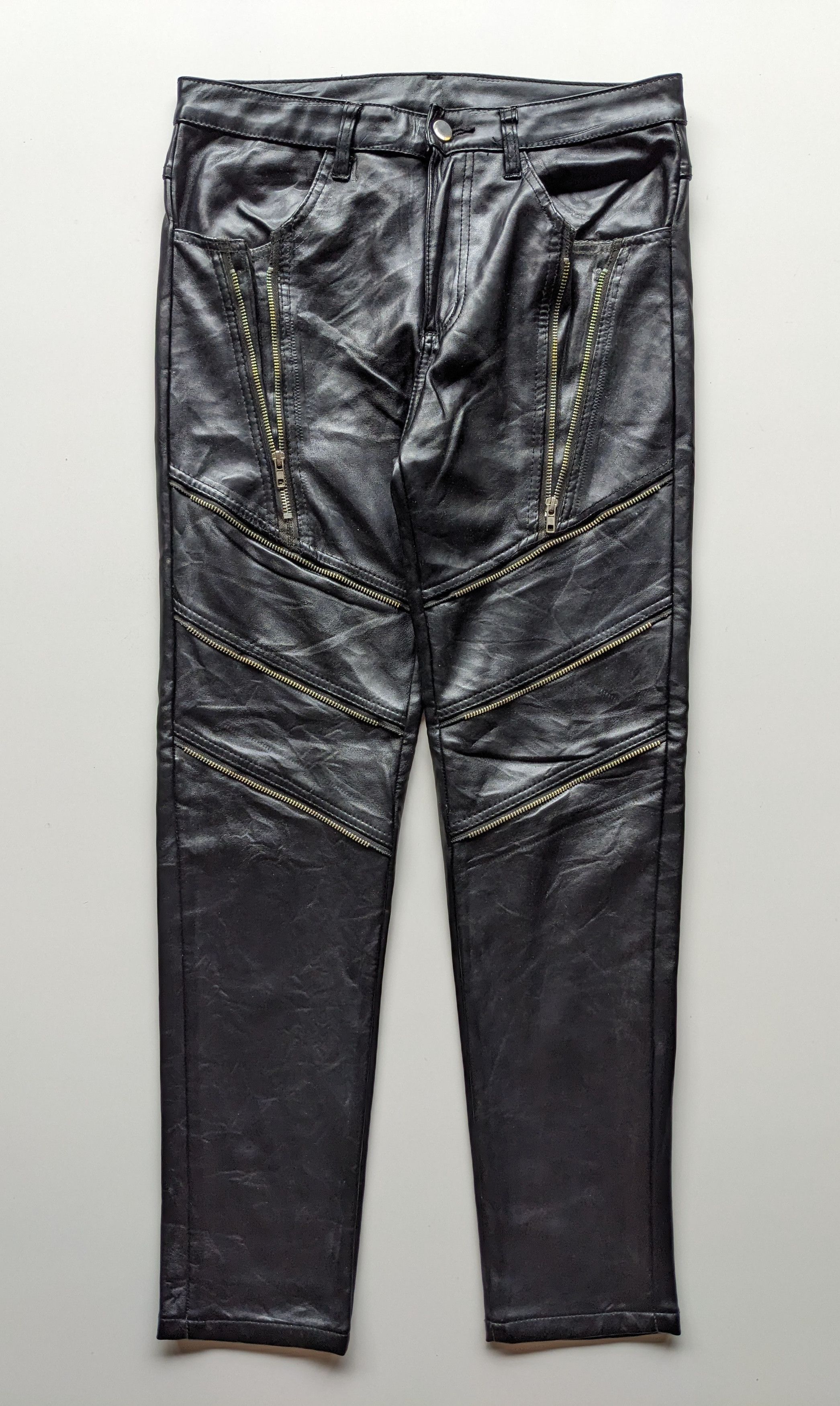 Designer × Leather × Rockstar Games Japanese brand rock star leather pants Size US 32 / EU 48 - 2 Thumbnail