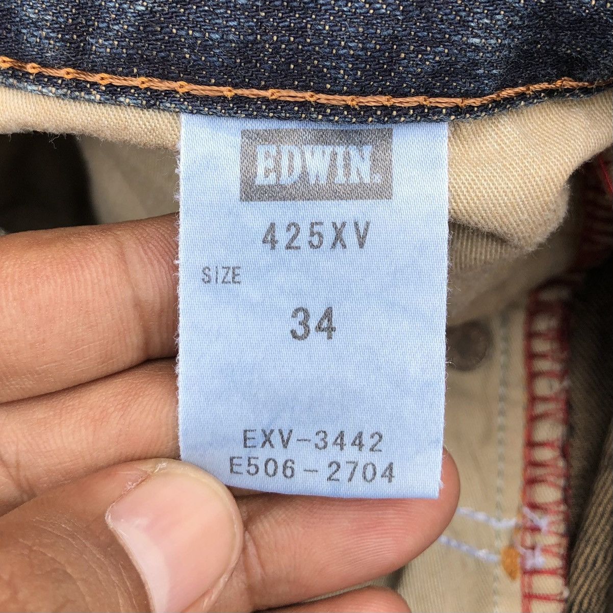 Edwin Vintage Edwin XV Rusty Distressed Denim Pants Size US 34 / EU 50 - 15 Thumbnail