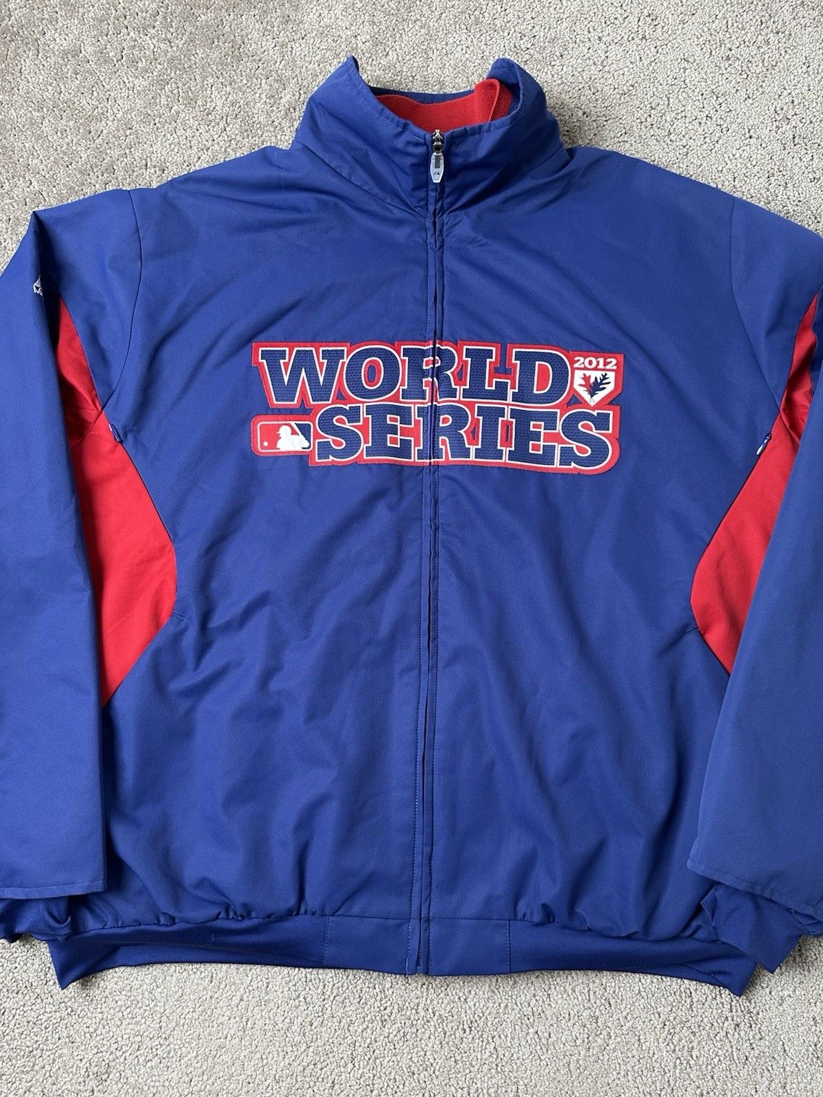 MLB Mens Jacket MLB 2012 World Series Majestic Baseball, Size XL Size US XL / EU 56 / 4 - 2 Thumbnail