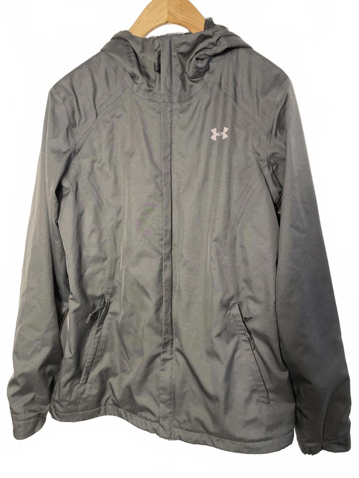 Under Armour Under Armour Windbreaker Jacket Women's Sz Small Gray Sporty Size S / US 4 / IT 40 - 1 Thumbnail