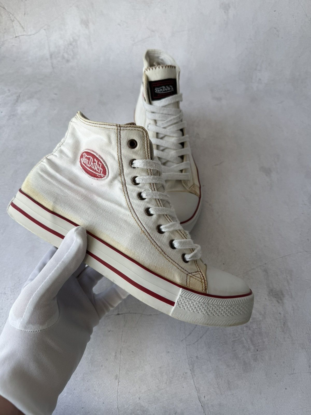 Vintage × Von Dutch Von Dutch Hi Top Sneakers Vintage Size US 6 / IT 36 - 9 Thumbnail