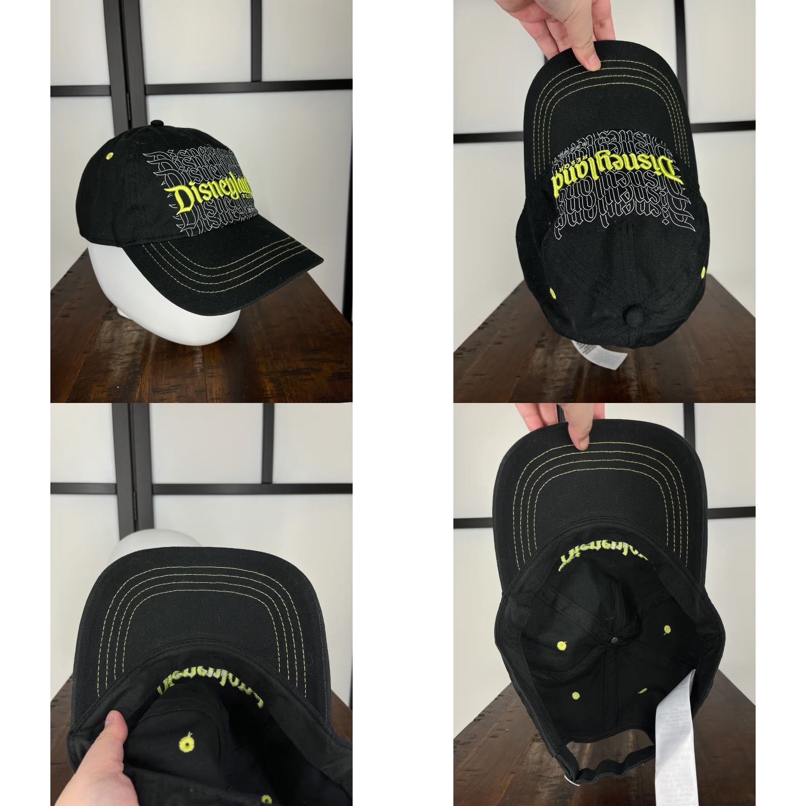 Disney Disney Hat Cap Strap Back One Size Black Cotton Mickey Logo Baseball Cap Mens Adults Adjustable Twill Color Black Disney Theme 100% Cotton Hat Cap Size ONE SIZE - 8 Thumbnail