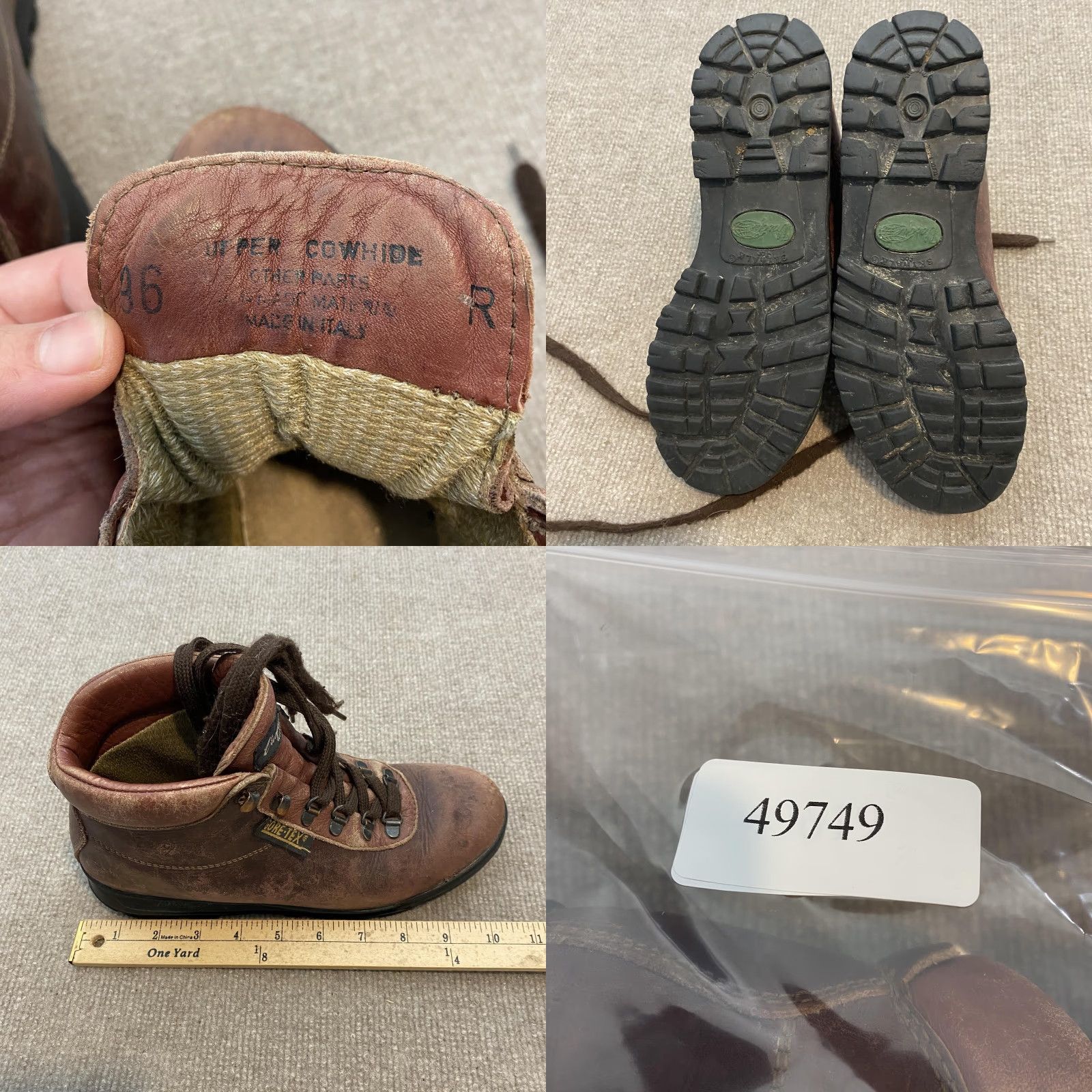 Vasque VTG Vasque Boots Womens 8 Brown Leather Gore-Tex Hiking Combat Italy Sundowner Size US 8 / IT 38 - 9 Thumbnail