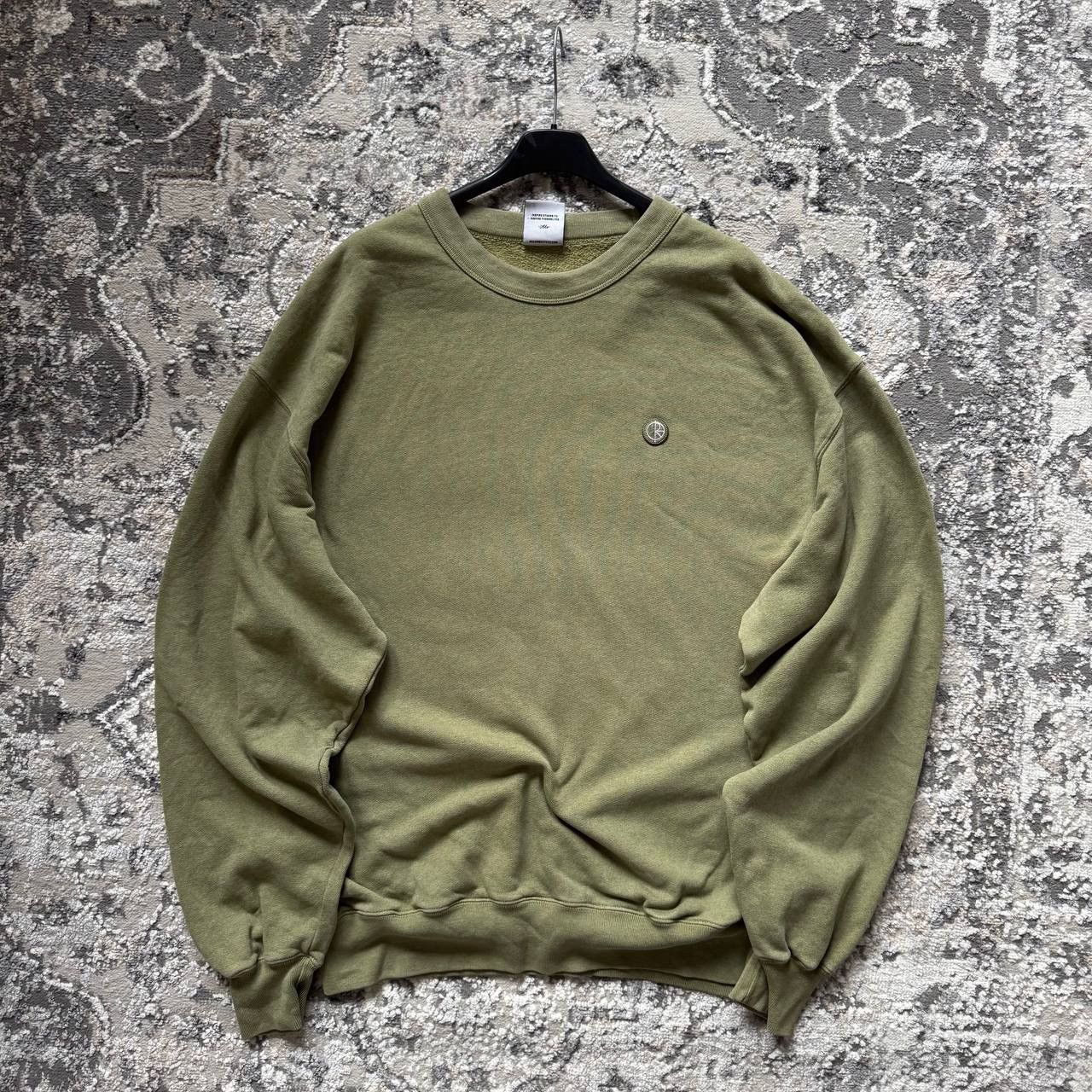 Polar Skate Co. Polar Skate Khaki Baggy Dyed Patch Crewneck Size US XL / EU 56 / 4 - 1 Thumbnail