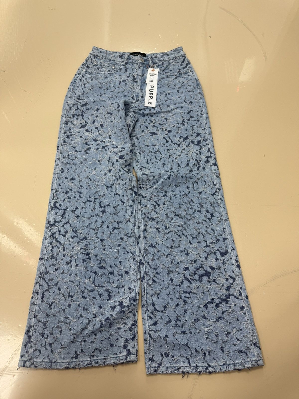Other Purple Brand Jacquard Leopard Jeans Size 26" / US 2 / IT 38 - 1 Thumbnail