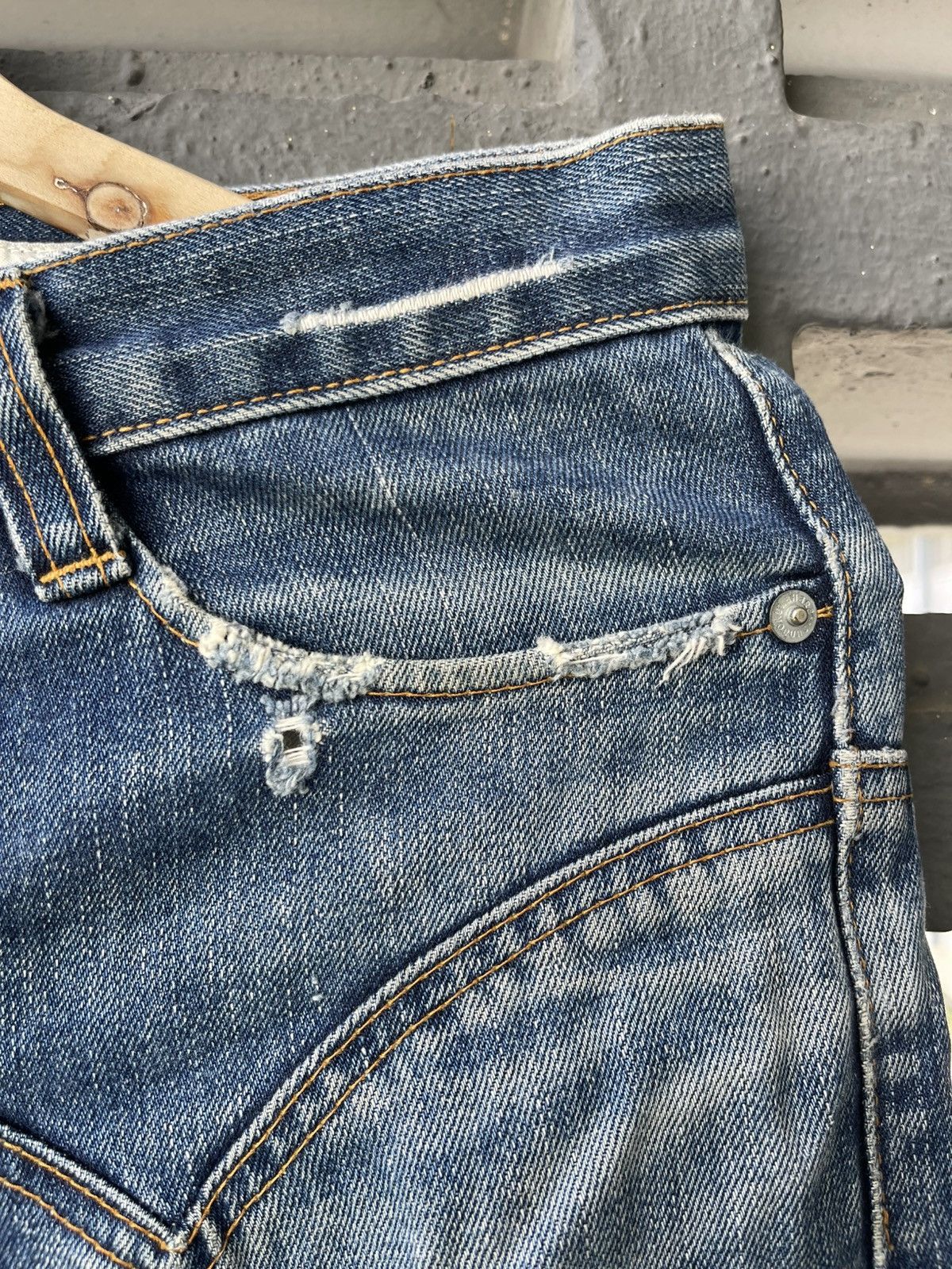 Denime × Japanese Brand Sunaokuwahara issey miyake Distressed Jeans Size US 29 - 12 Thumbnail