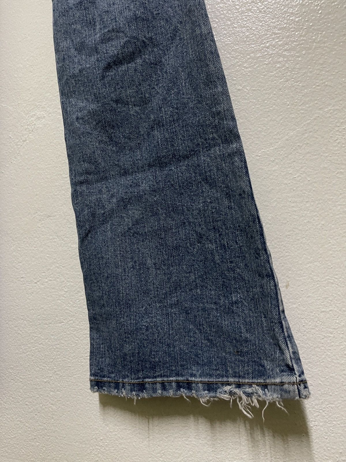 Japanese Brand GOA Distressed Flared Jeans Size 27" / US 4 / IT 40 - 15 Thumbnail