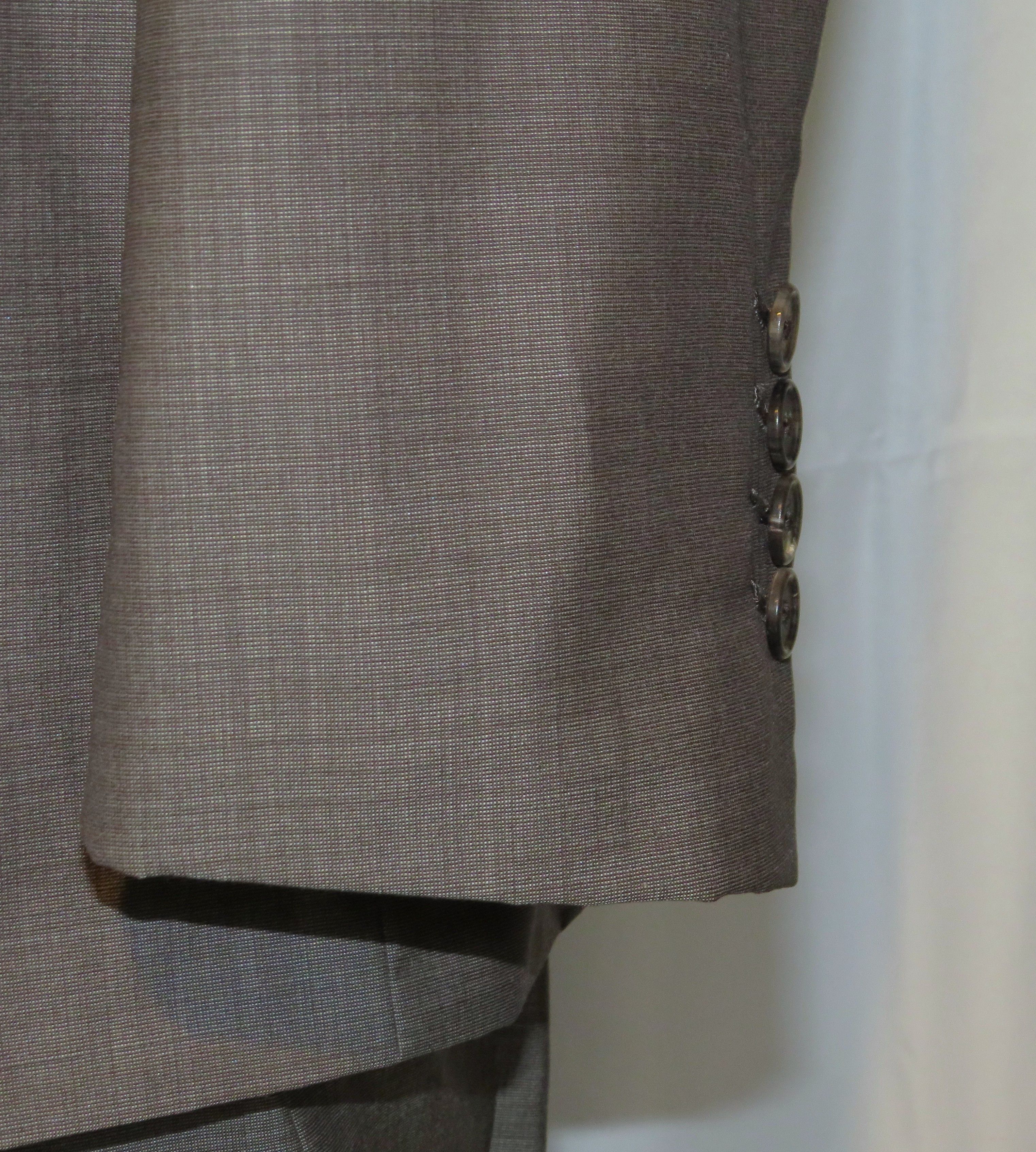 Caruso Brown Tic Pattern Silk Blend Double Breasted Suit 48R NWT Size 48R - 10 Thumbnail