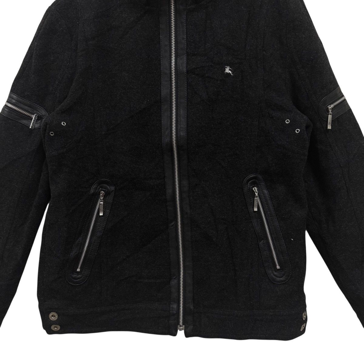 Burberry Burberry Black Label Jacket Leather Trim Size US M / EU 48-50 / 2 - 4 Thumbnail