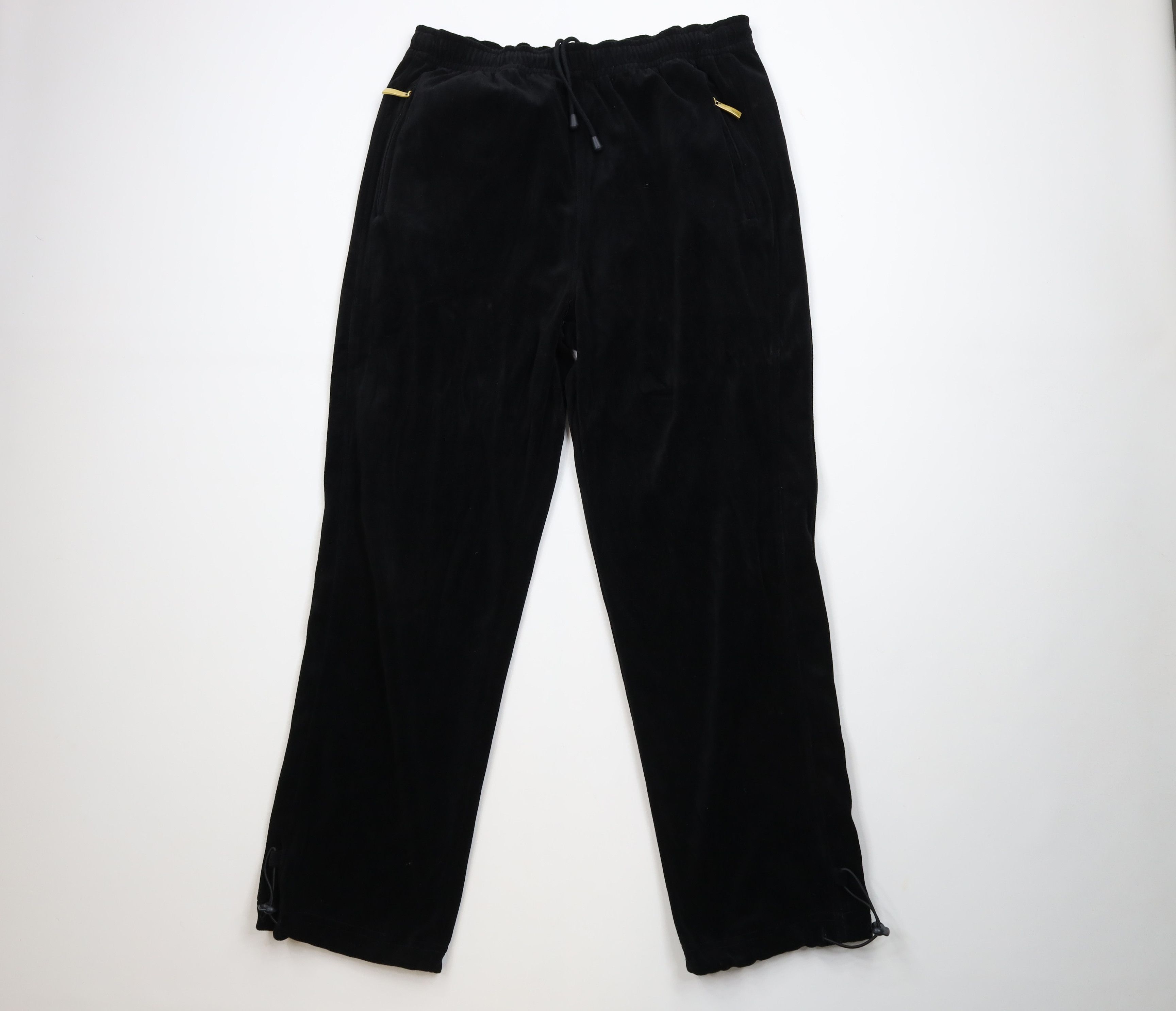 Vintage Vintage Y2K Streetwear Adjustable Wide Leg Velour Sweatpants Size US 36 / EU 52 - 1 Thumbnail