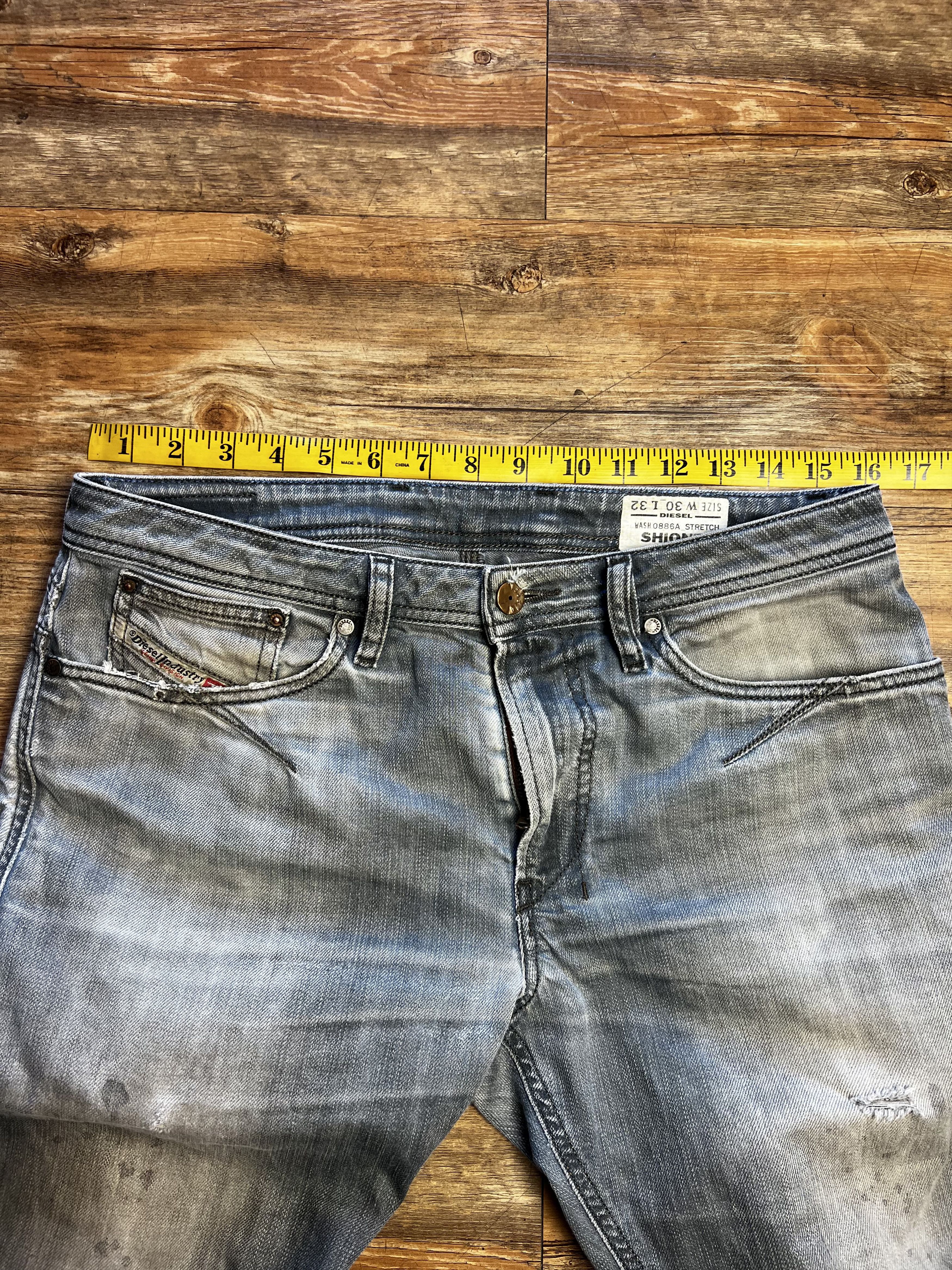 Diesel Vintage Diesel Denim Wash 0886A Stretch Shioner Jeans Size US 30 / EU 46 - 17 Thumbnail