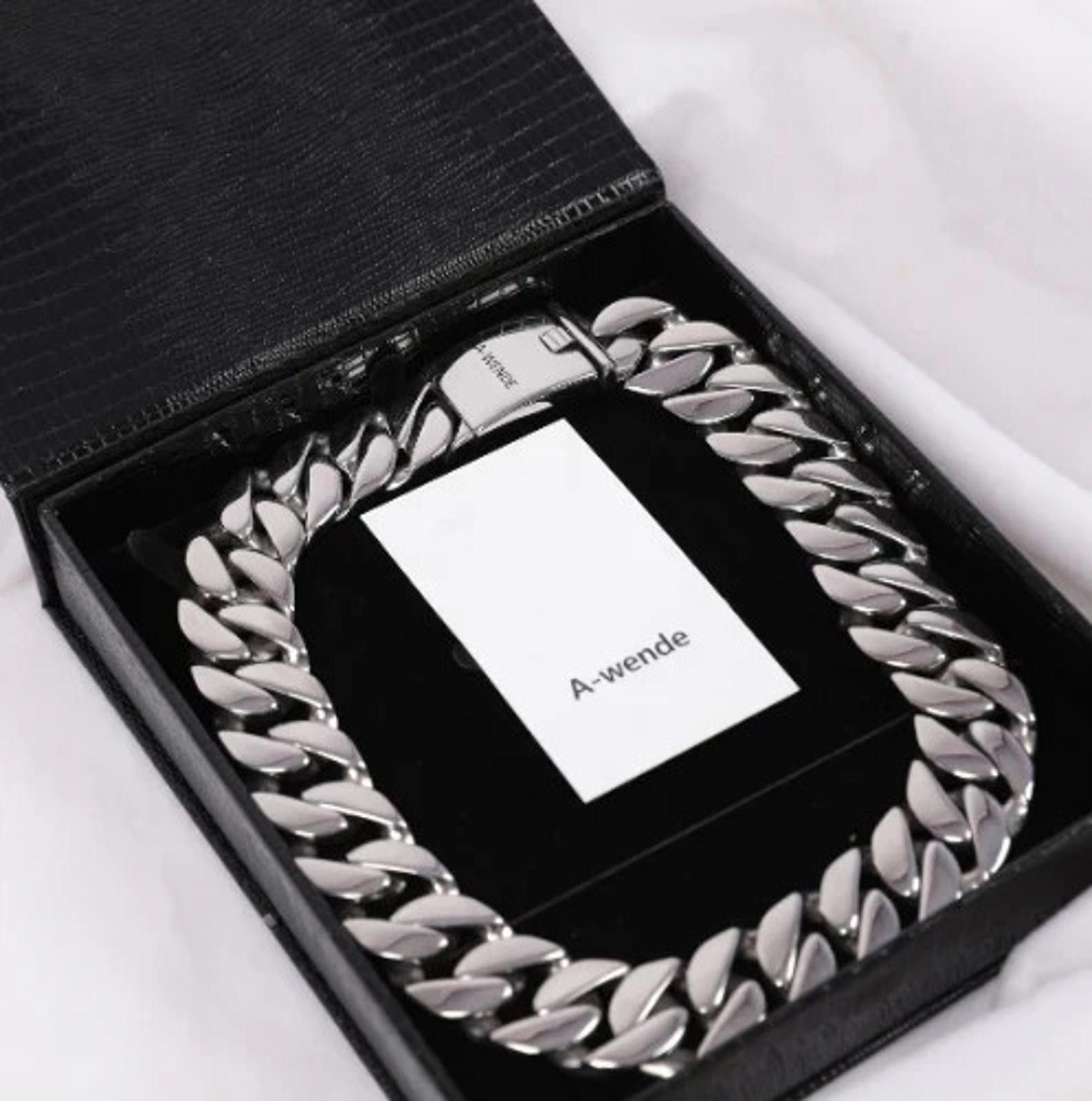 Other A-Wende 24MM Miami Cuban Link Men Necklace Stainless Steel Size ONE SIZE - 1 Thumbnail