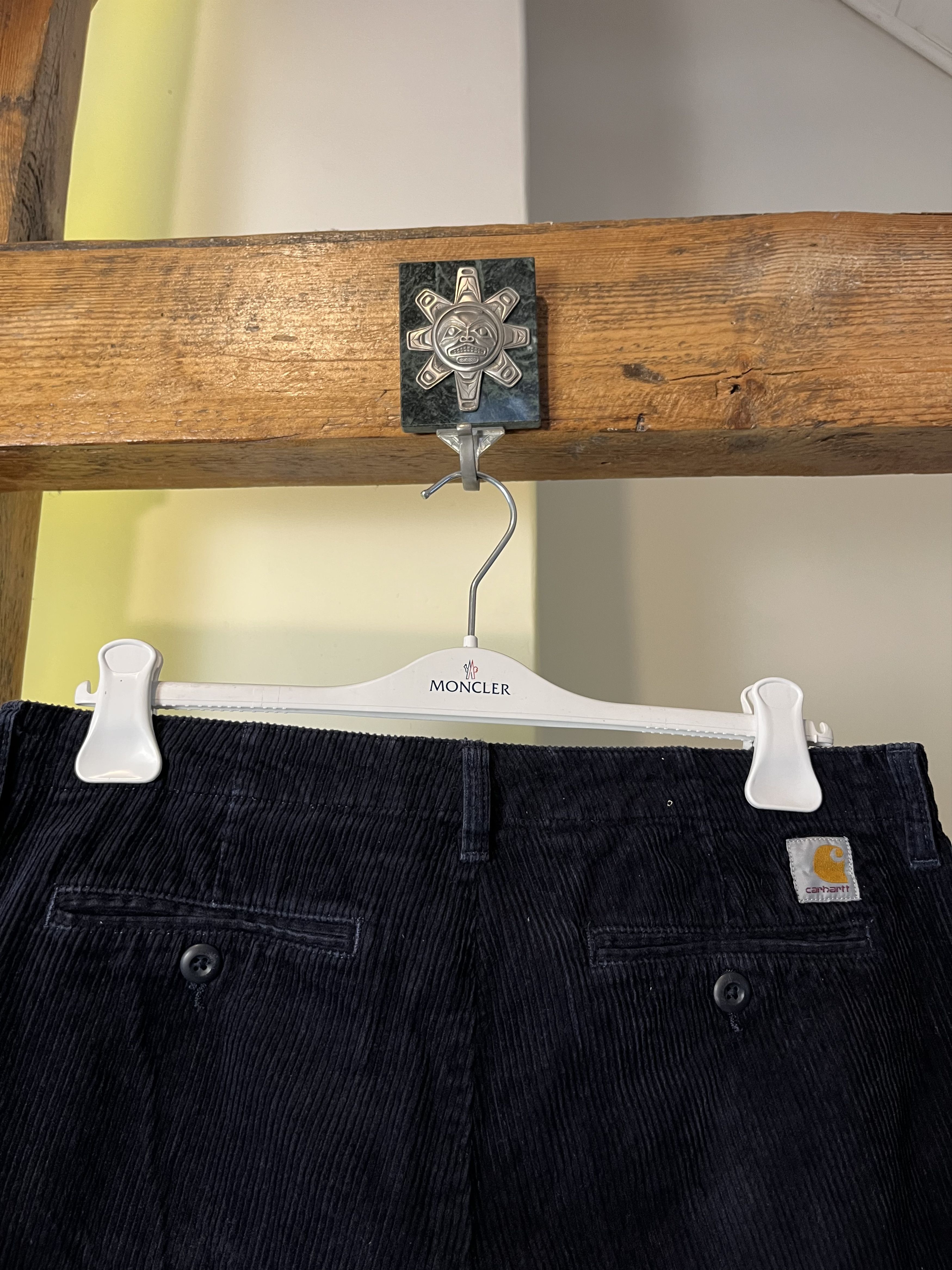 Carhartt × Carhartt Wip × Vintage 90s Carhartt Corduroy Velvet Club Pants 33x34 Size US 33 - 4 Thumbnail