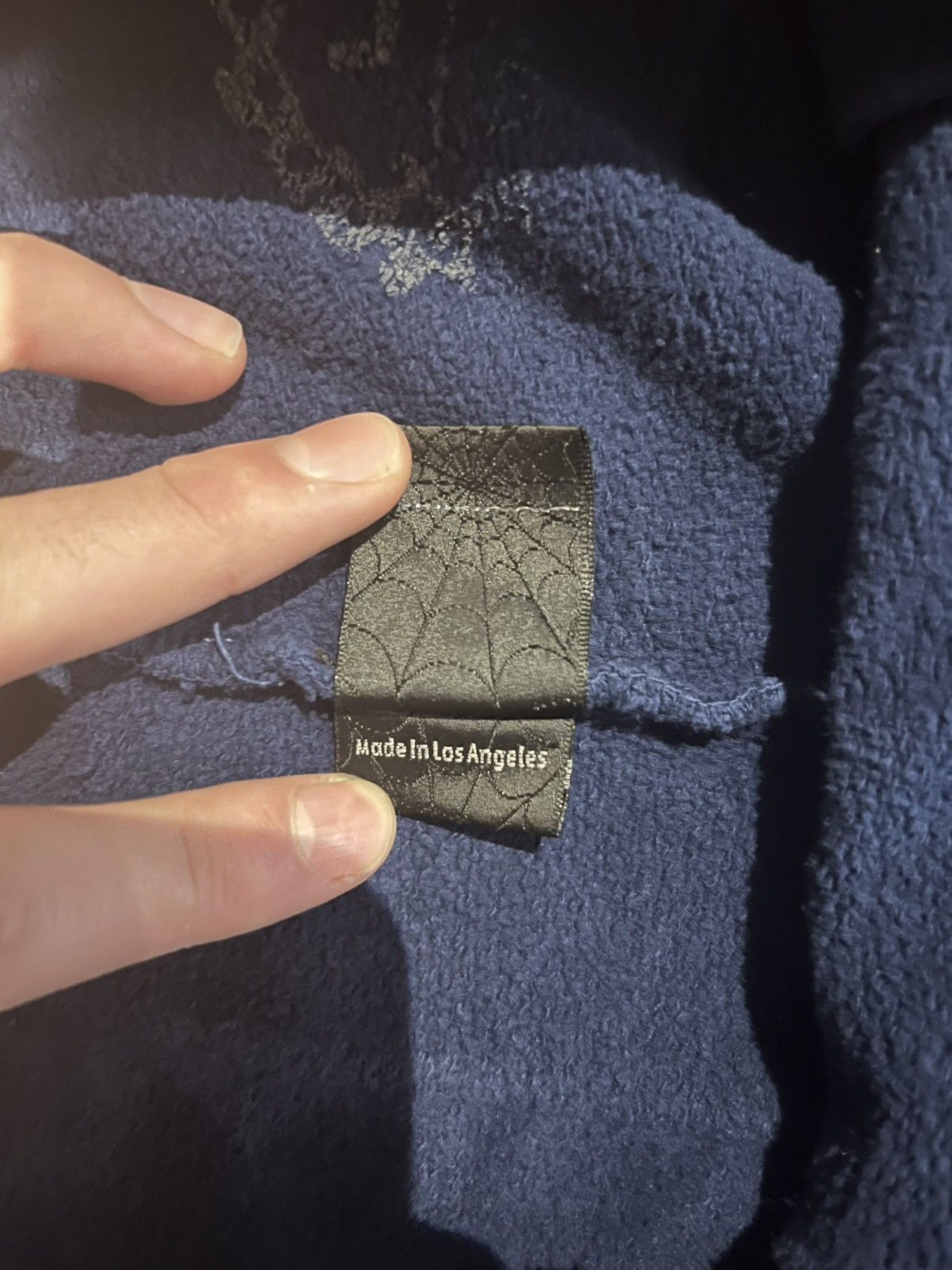 Sp5der Sp5der OG Web Sweatpants ‘Navy’ - Large Size US 32 / EU 48 - 5 Thumbnail