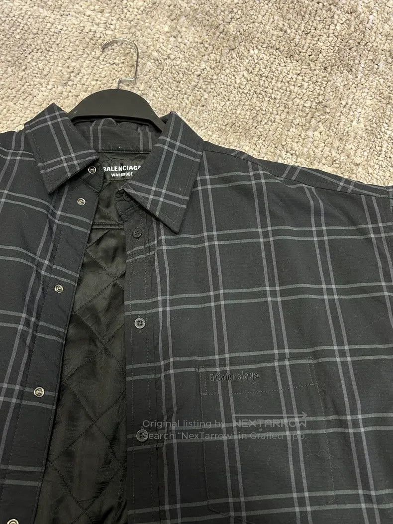 Balenciaga Balenciaga Plaid Long Sleeve Shirt Cotton Jacket Size US S / EU 44-46 / 1 - 6 Thumbnail