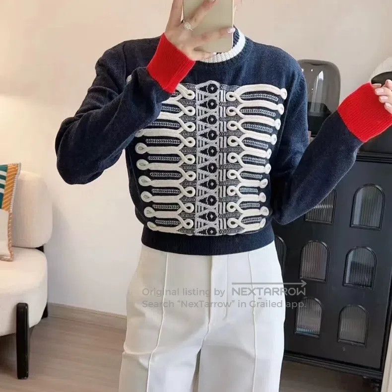 Hermes Hermes Palace-style braided rope knot sweater Size XS / US 0-2 / IT 36-38 - 1 Thumbnail