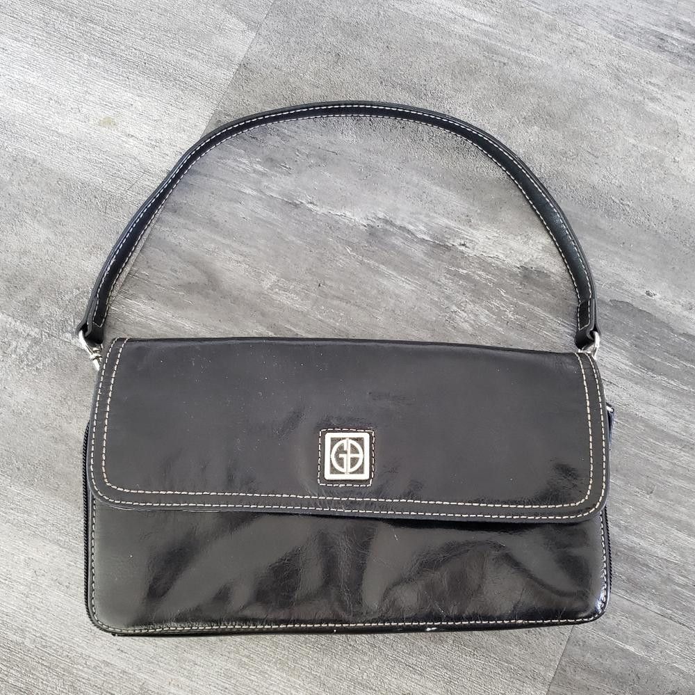 Designer Black Envelope Giani Bernini Handbag Size ONE SIZE - 1 Thumbnail